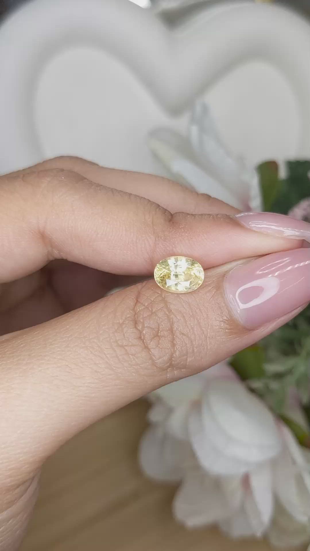 2.02 Ct. Yellow Sapphire from Ceylon (Sri Lanka) Size Video