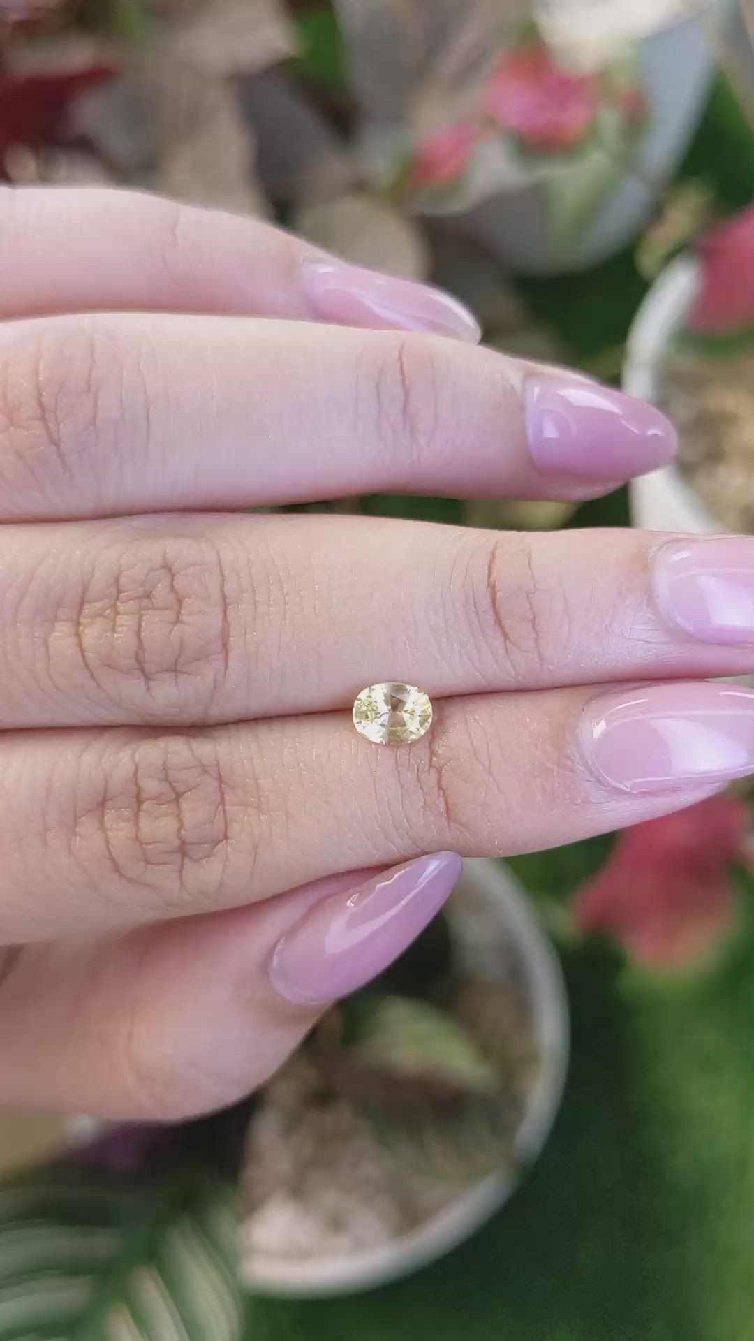 0.63 Ct. Yellow Sapphire from Ceylon (Sri Lanka) Size Video