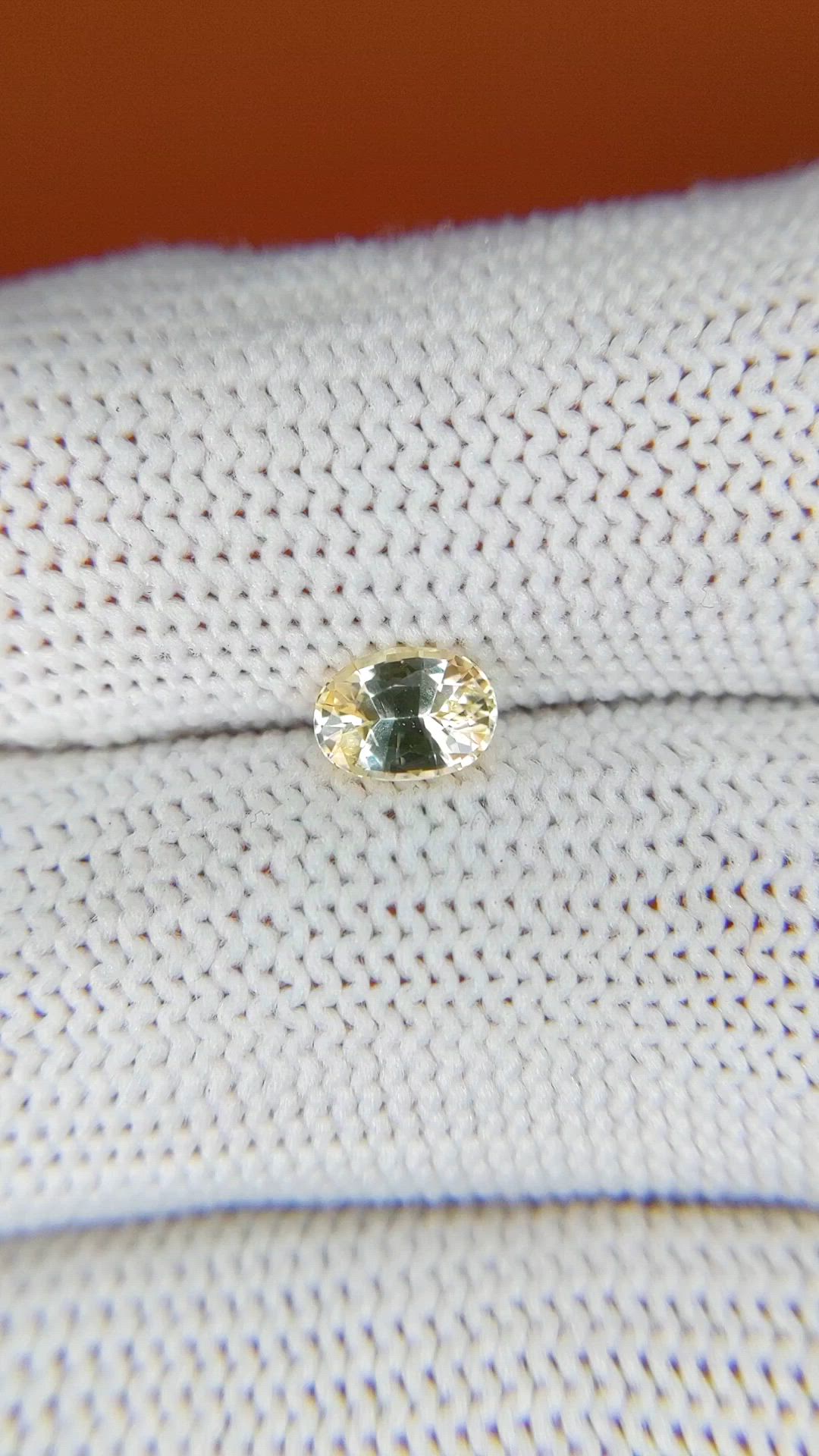 0.67 Ct. Yellow Sapphire from Ceylon (Sri Lanka) Size Video