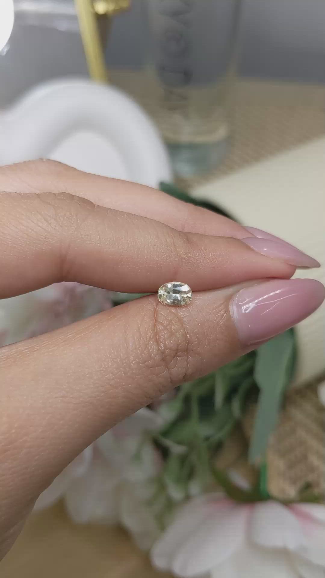 0.67 Ct. Yellow Sapphire from Ceylon (Sri Lanka) Size Video