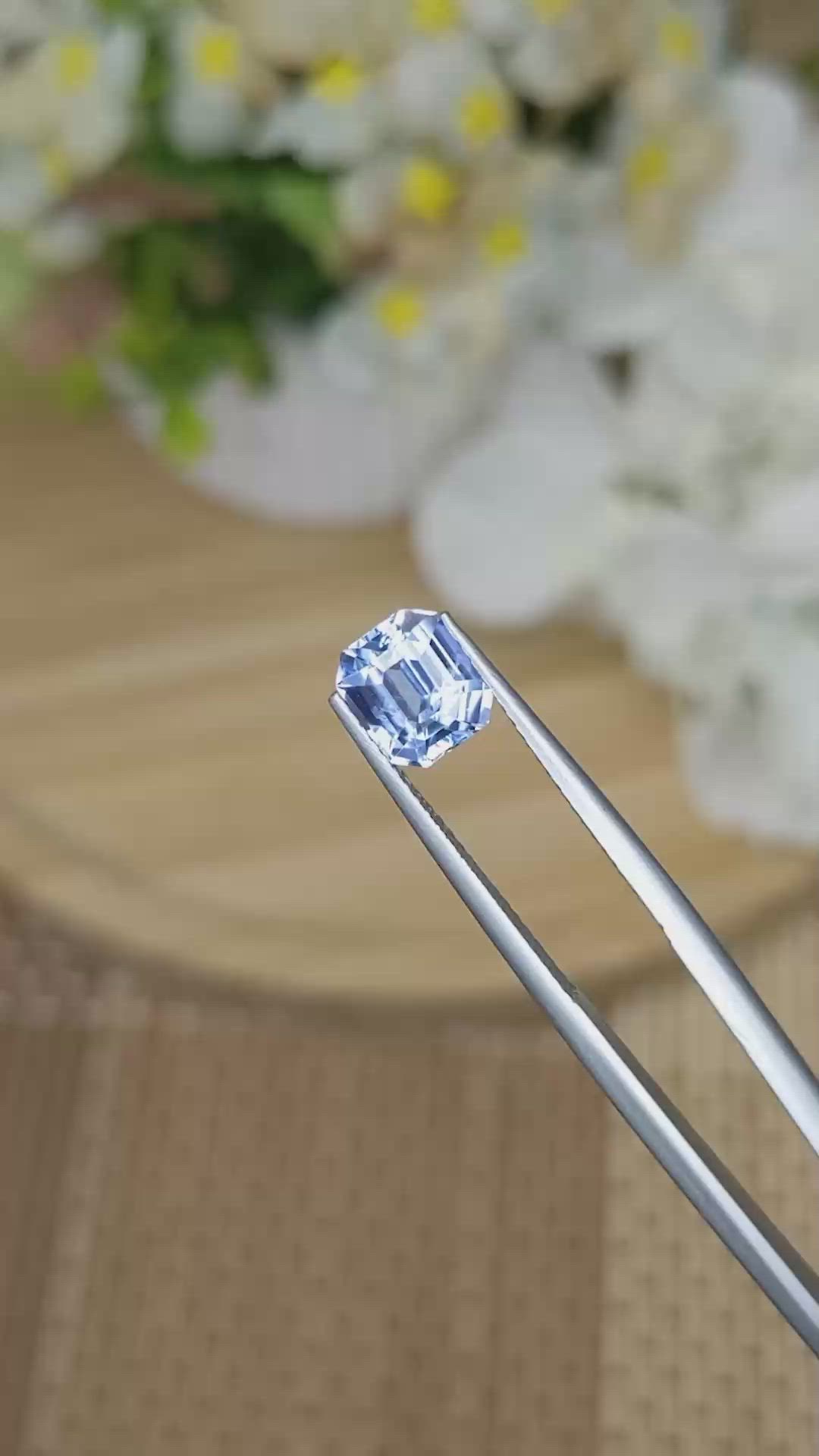 2.08 Ct. Blue Sapphire from Ceylon (Sri Lanka) Size Video
