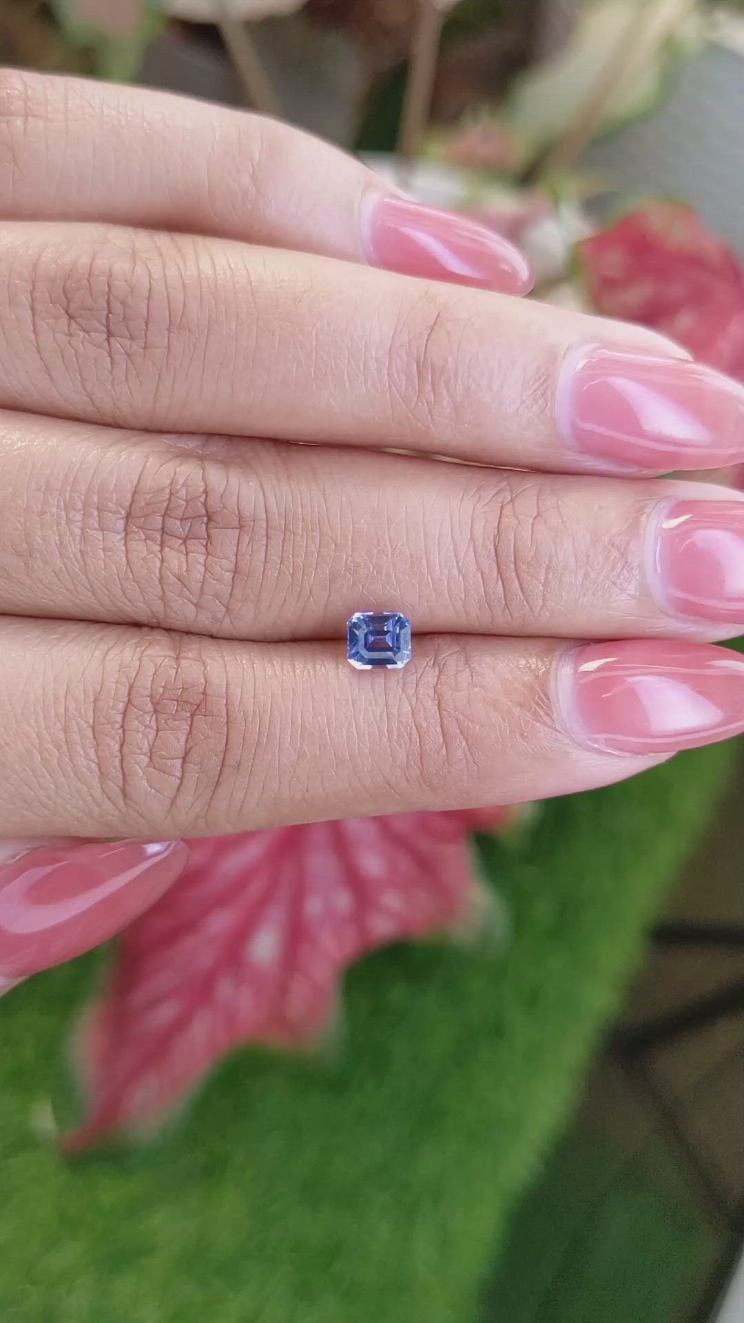 0.93 Ct. Blue Sapphire from Ceylon (Sri Lanka) Size Video