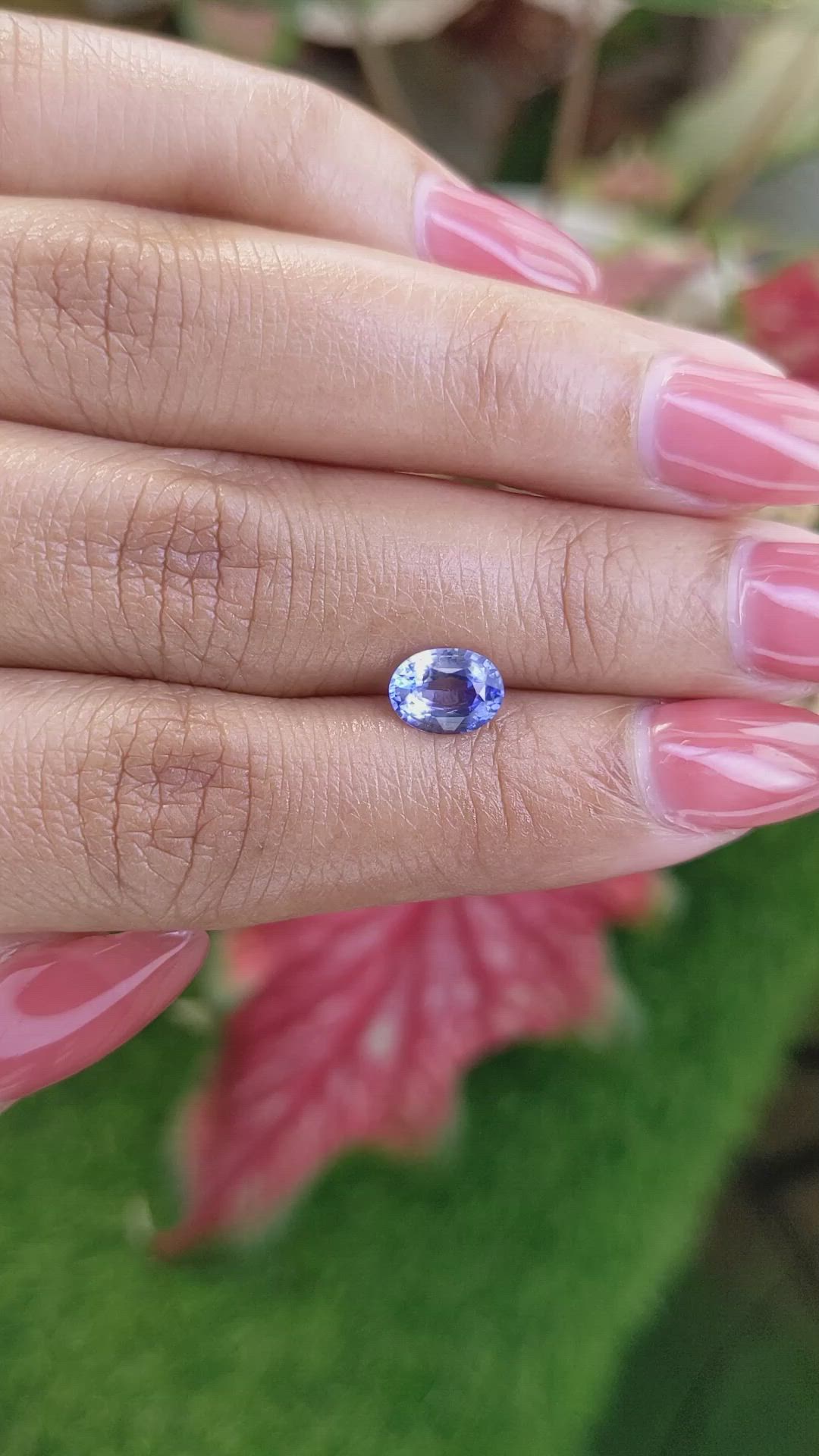 1.17 Ct. Blue Sapphire from Ceylon (Sri Lanka) Size Video