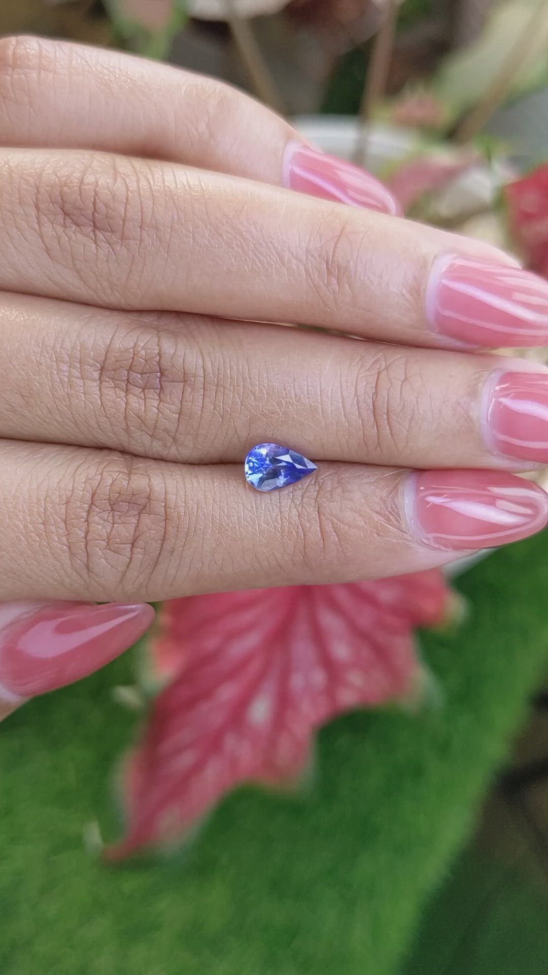 1.07 Ct. Blue Sapphire from Ceylon (Sri Lanka) Size Video