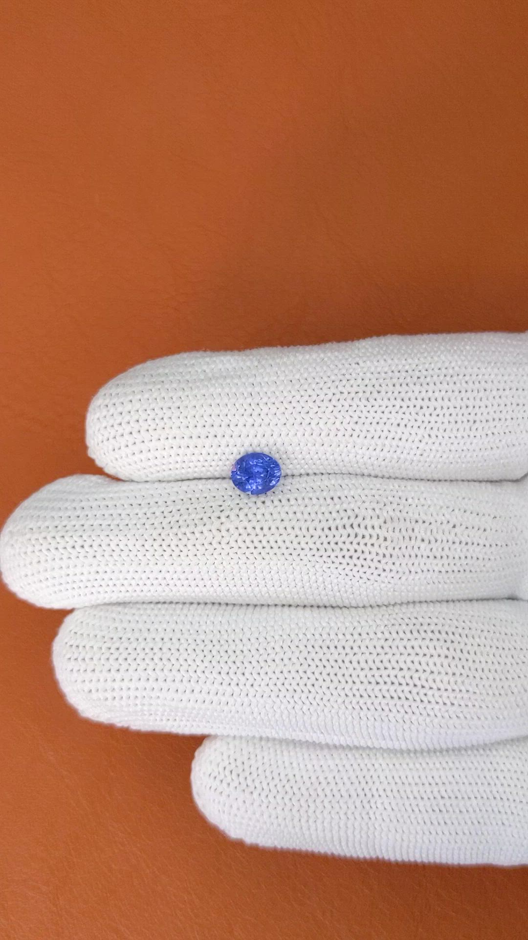 1.22 Ct. Blue Sapphire from Ceylon (Sri Lanka) Size Video