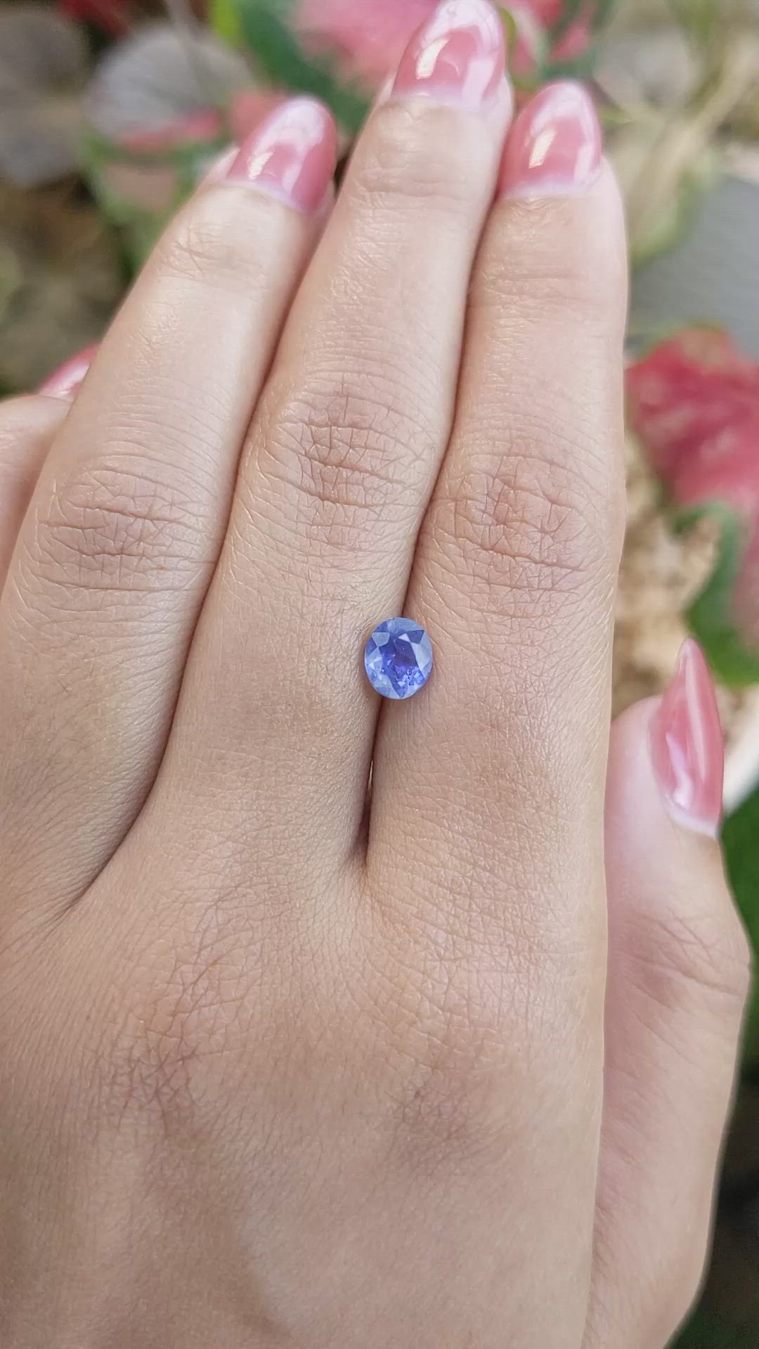 1.22 Ct. Blue Sapphire from Ceylon (Sri Lanka) Size Video
