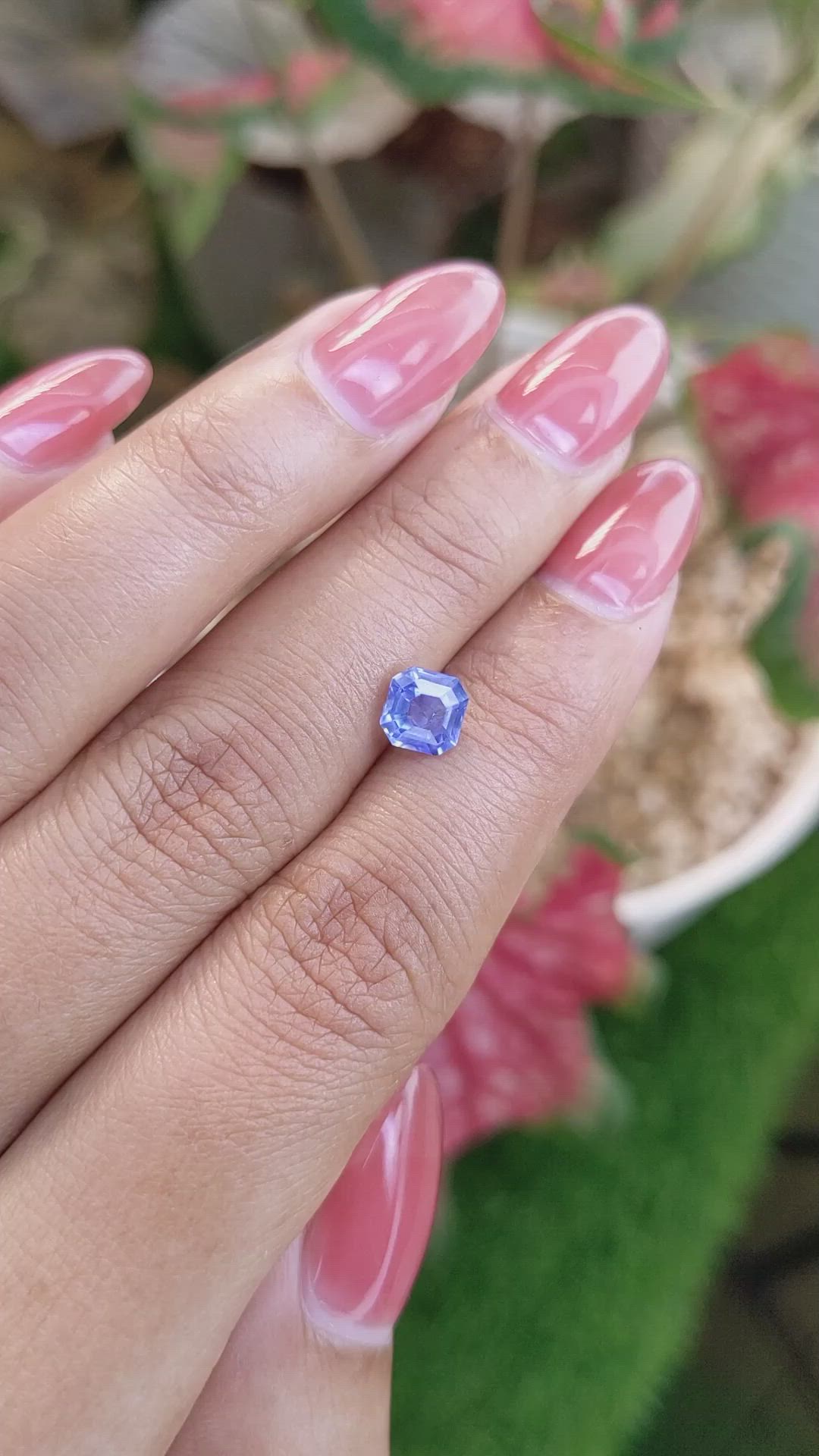 1.30 Ct. Blue Sapphire from Ceylon (Sri Lanka) Size Video
