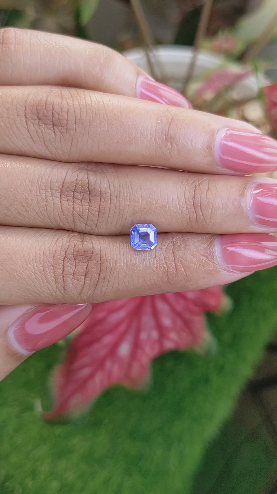 1.30 Ct. Blue Sapphire from Ceylon (Sri Lanka) Size Video