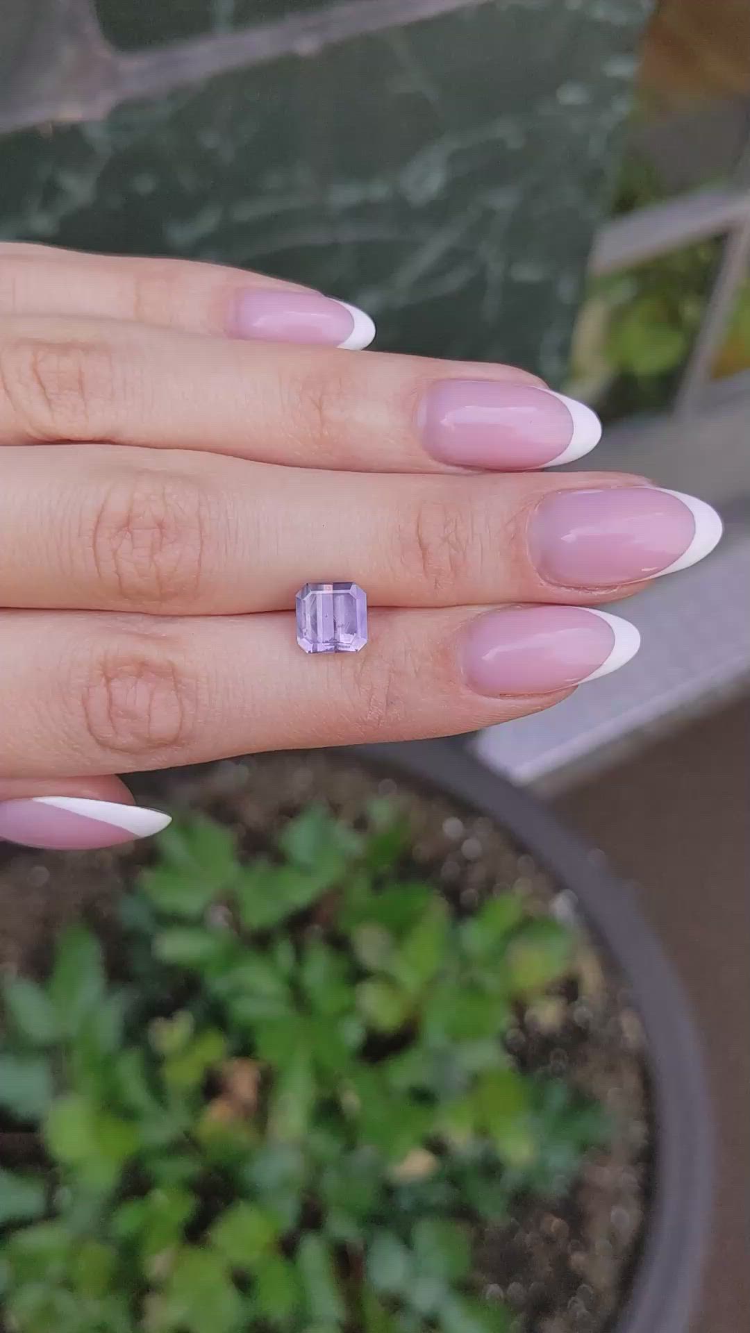 3.22 Ct. Pinkish Purple Sapphire from Montana Size Video