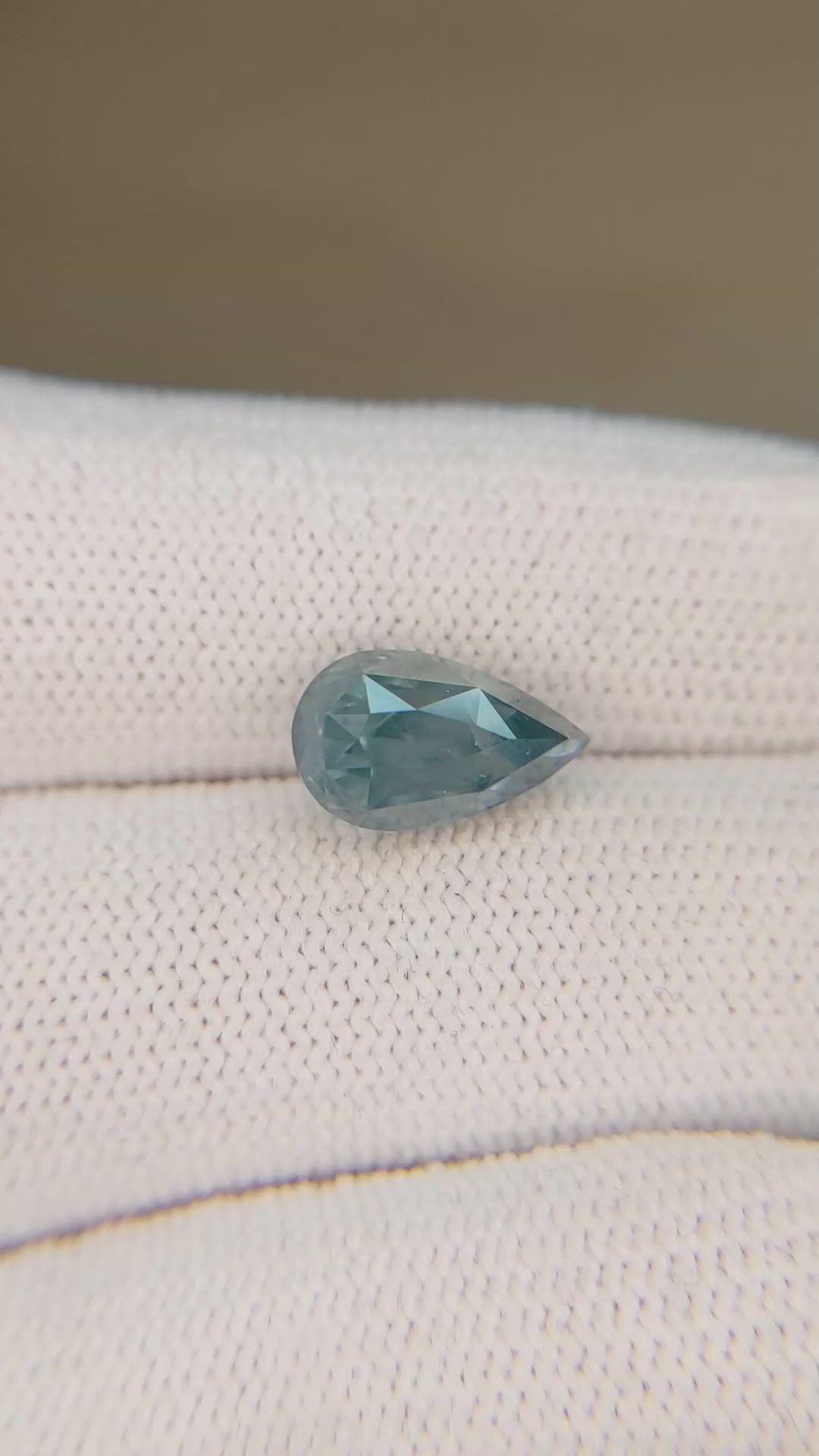 3.80 Ct. Greenish Blue Sapphire from Montana Size Video