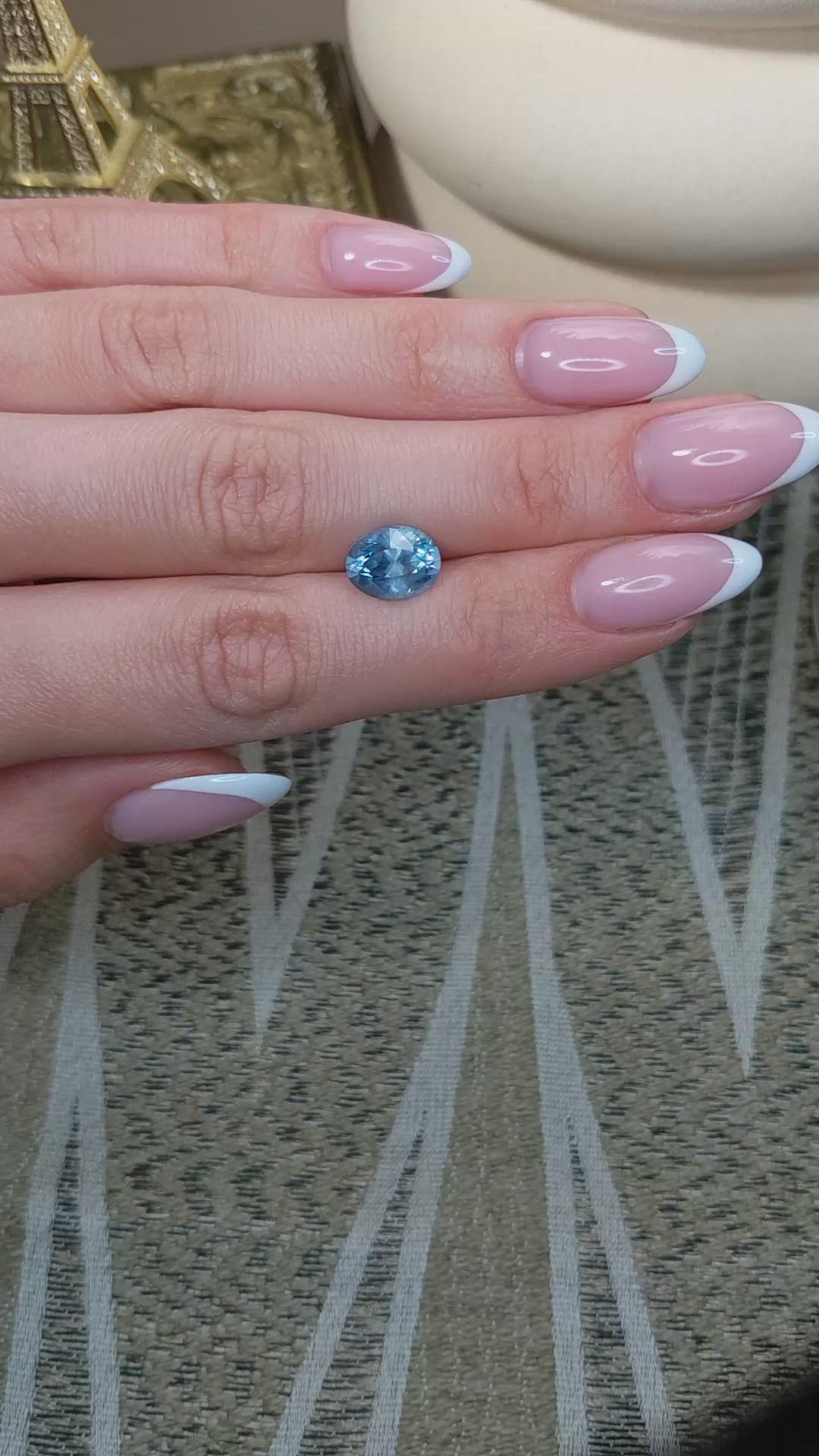 3.92 Ct. Blue Sapphire from Montana Size Video
