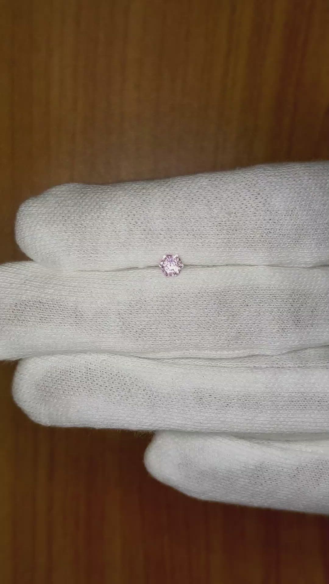 0.32 Ct. Pink Sapphire from Ceylon (Sri Lanka) Size Video