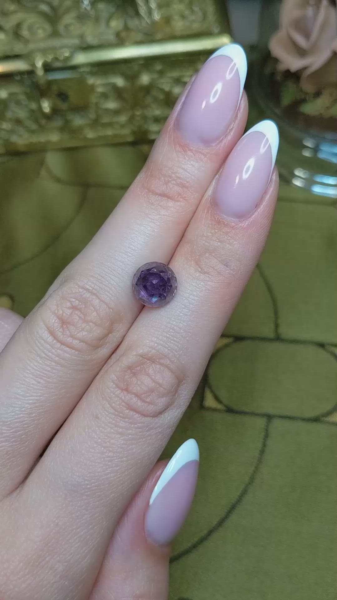 5.60 Ct. Purple Sapphire from Montana Size Video