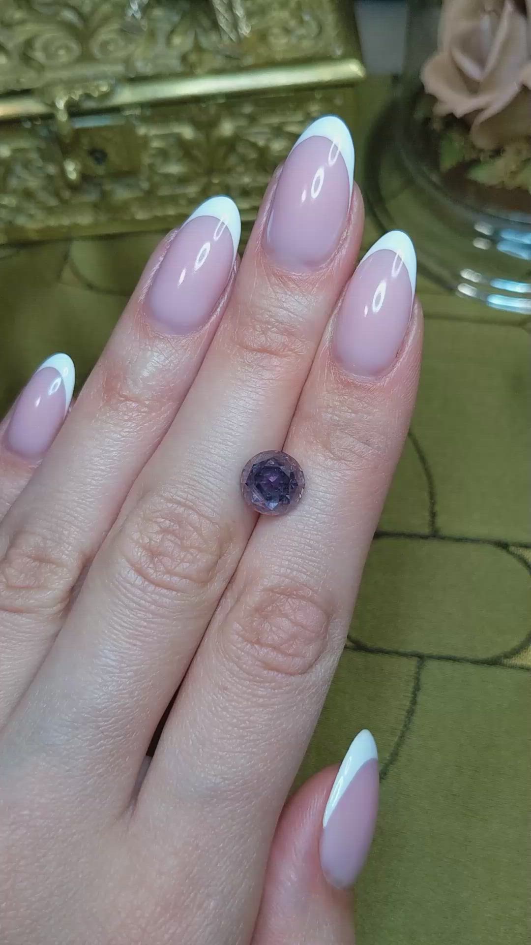 5.60 Ct. Purple Sapphire from Montana Size Video