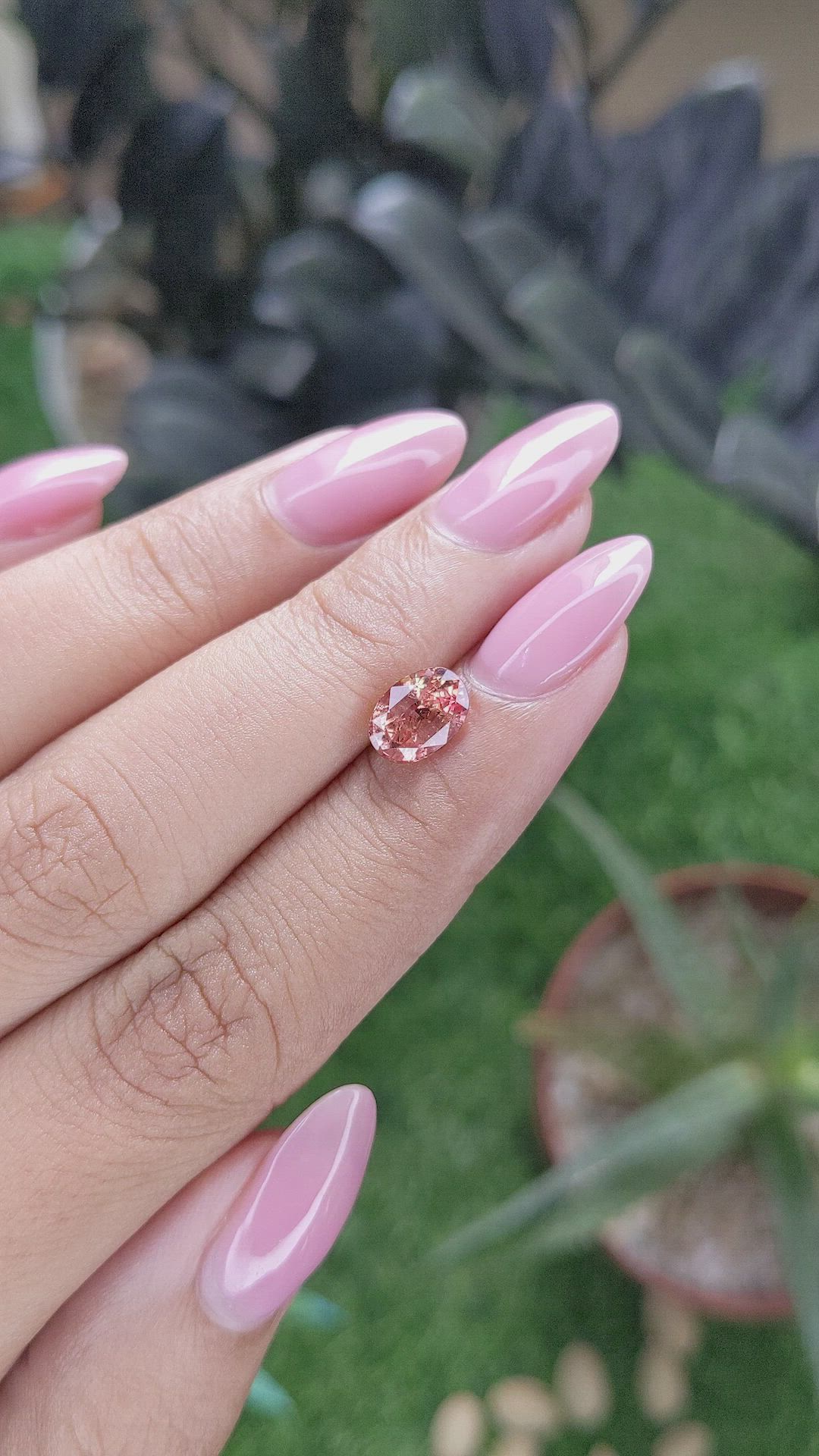 1.75 Ct. Padparadscha Sapphire from Madagascar Size Video