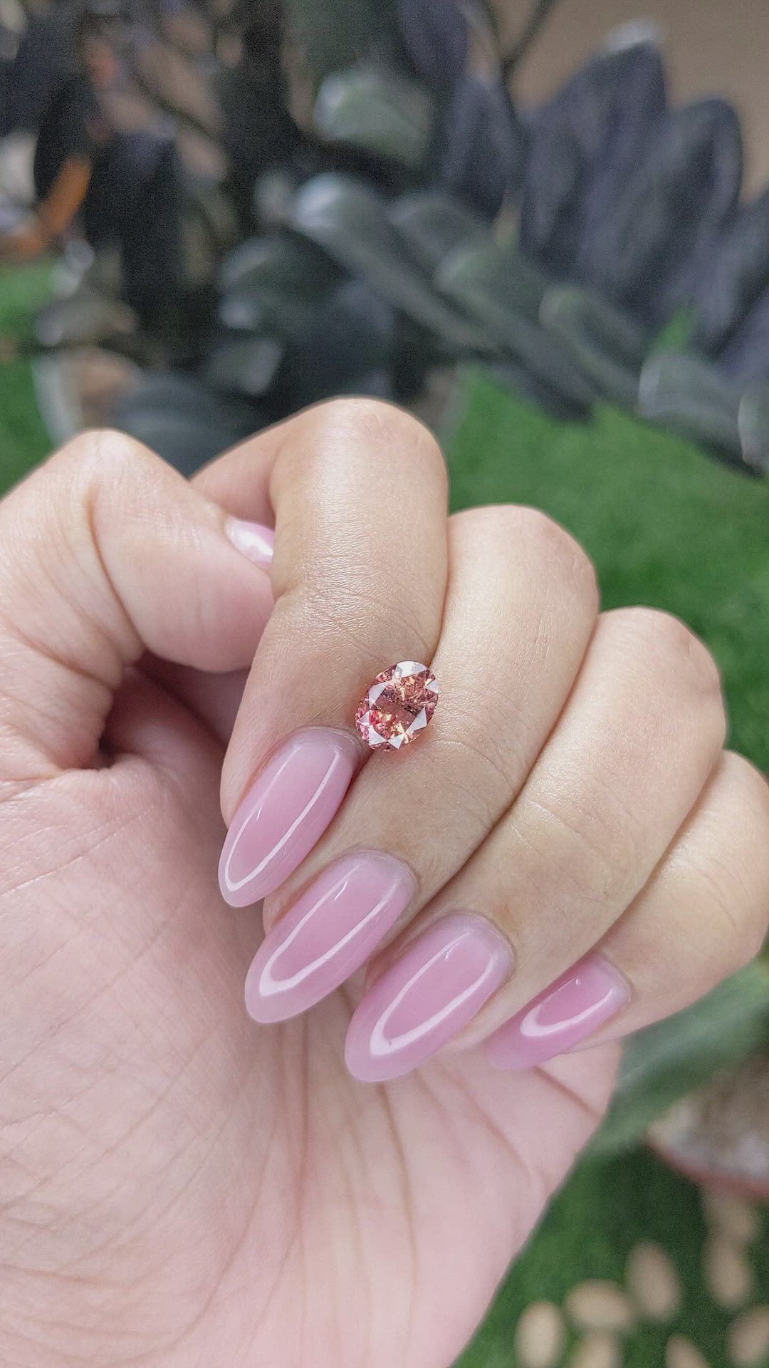 1.75 Ct. Padparadscha Sapphire from Madagascar Size Video