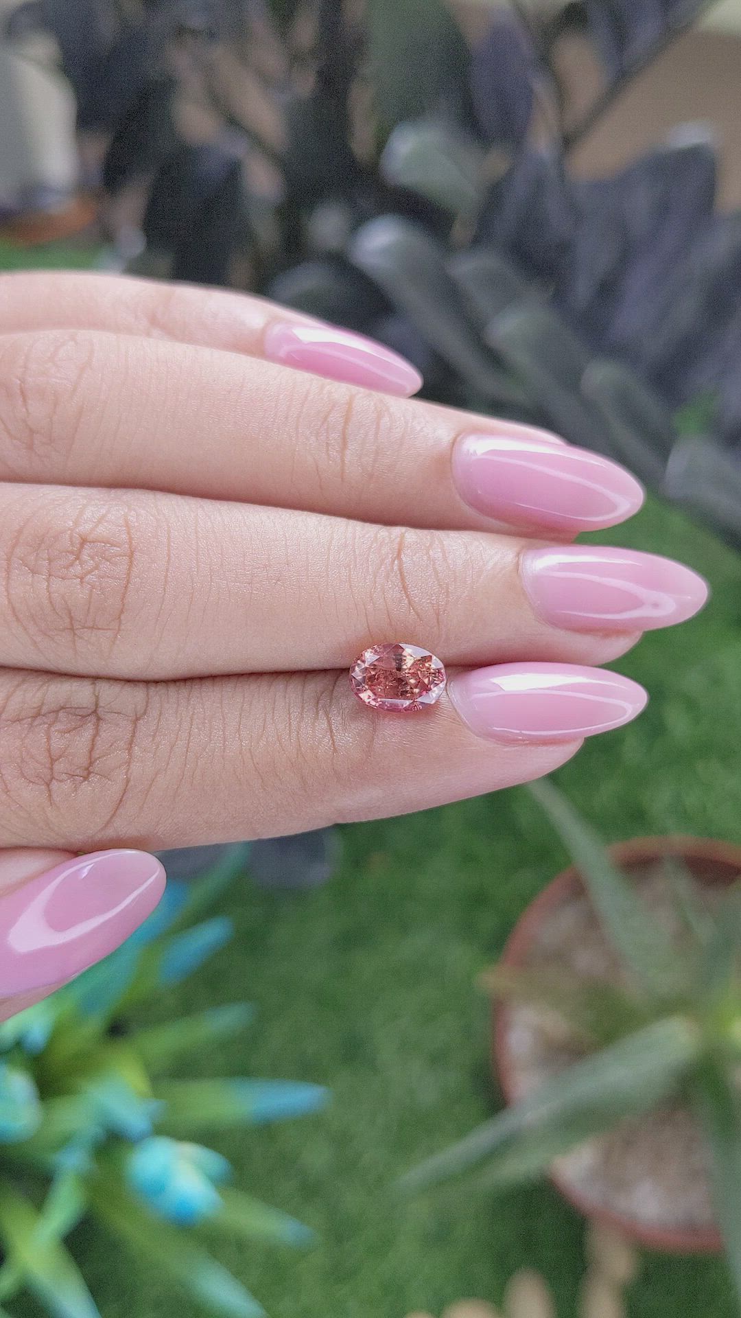 1.75 Ct. Padparadscha Sapphire from Madagascar Size Video