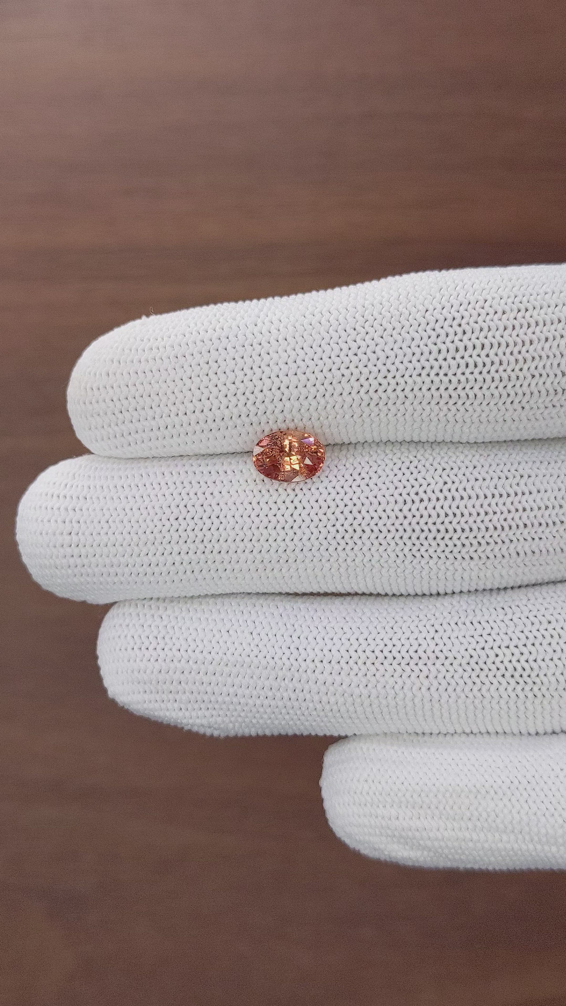 1.75 Ct. Padparadscha Sapphire from Madagascar Size Video