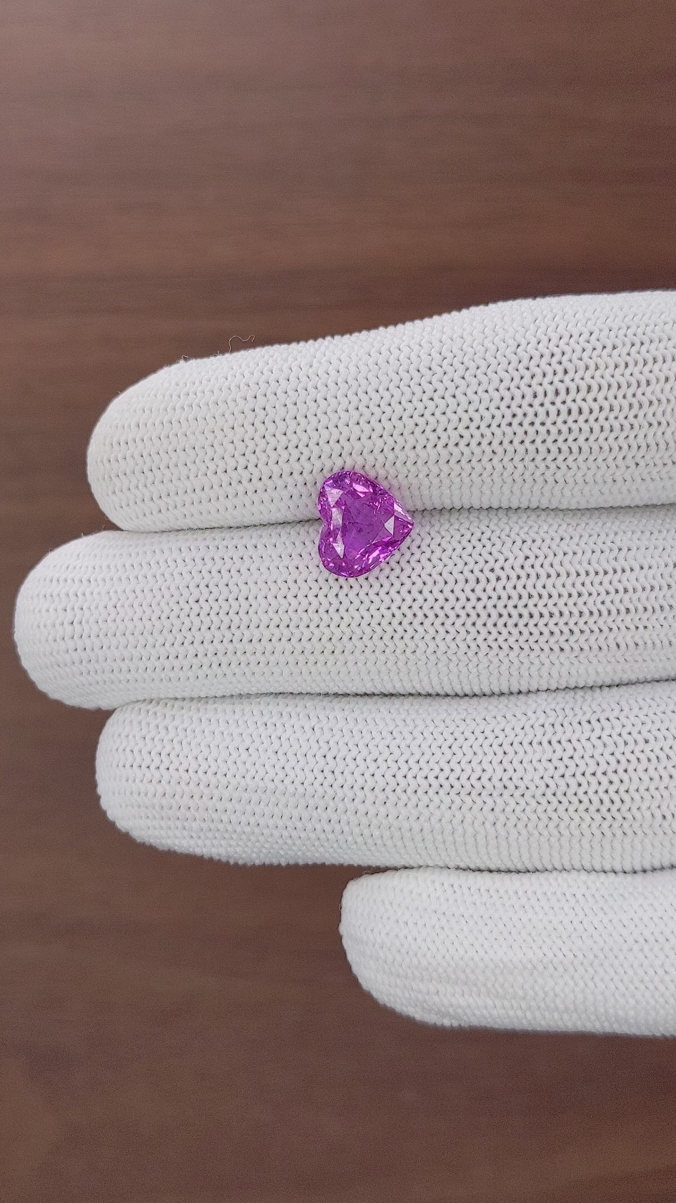 3.50 Ct. Pinkish Purple Sapphire from Madagascar Size Video