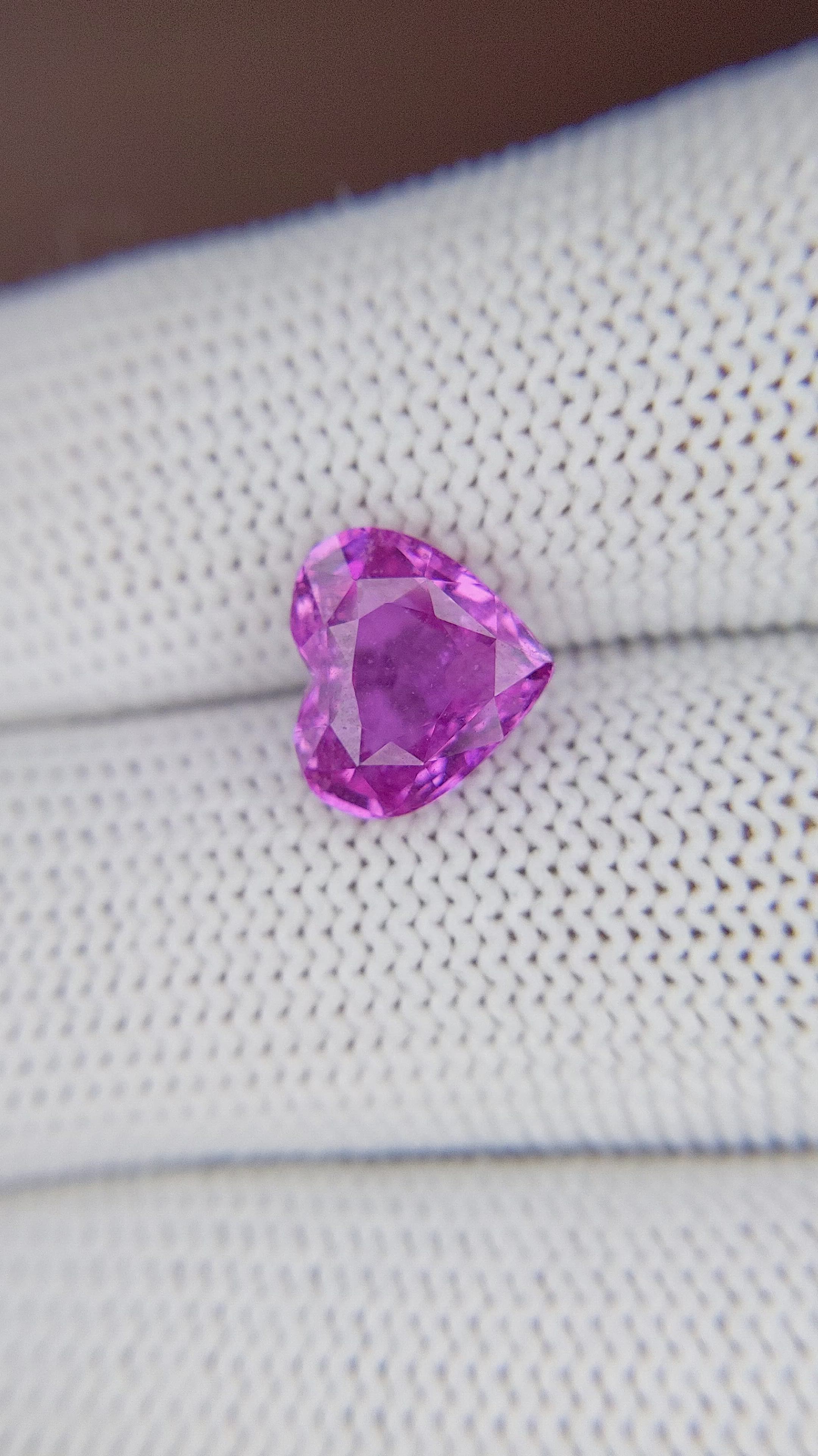3.50 Ct. Pinkish Purple Sapphire from Madagascar Size Video