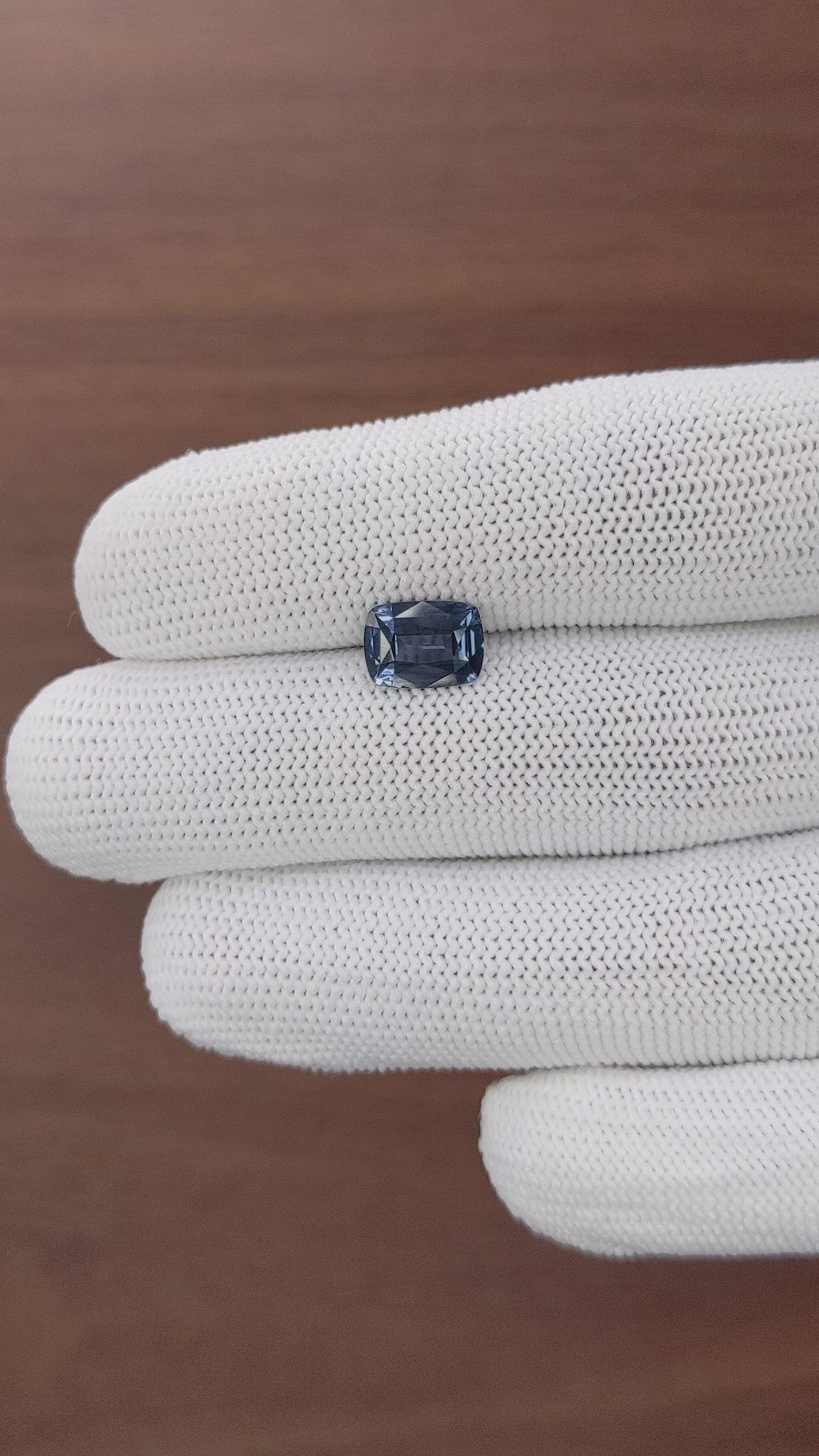 1.78 Ct. Greyish Blue Sapphire from Tanzania Size Video