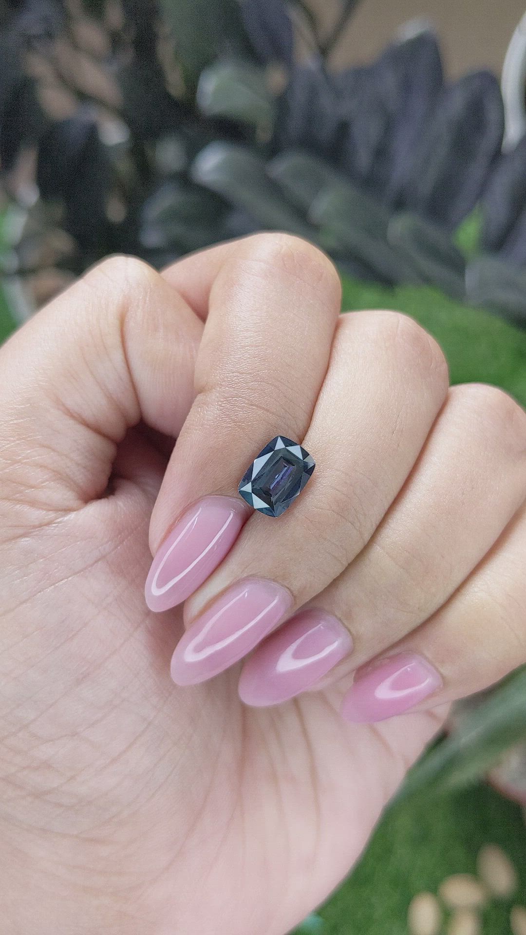 1.78 Ct. Greyish Blue Sapphire from Tanzania Size Video