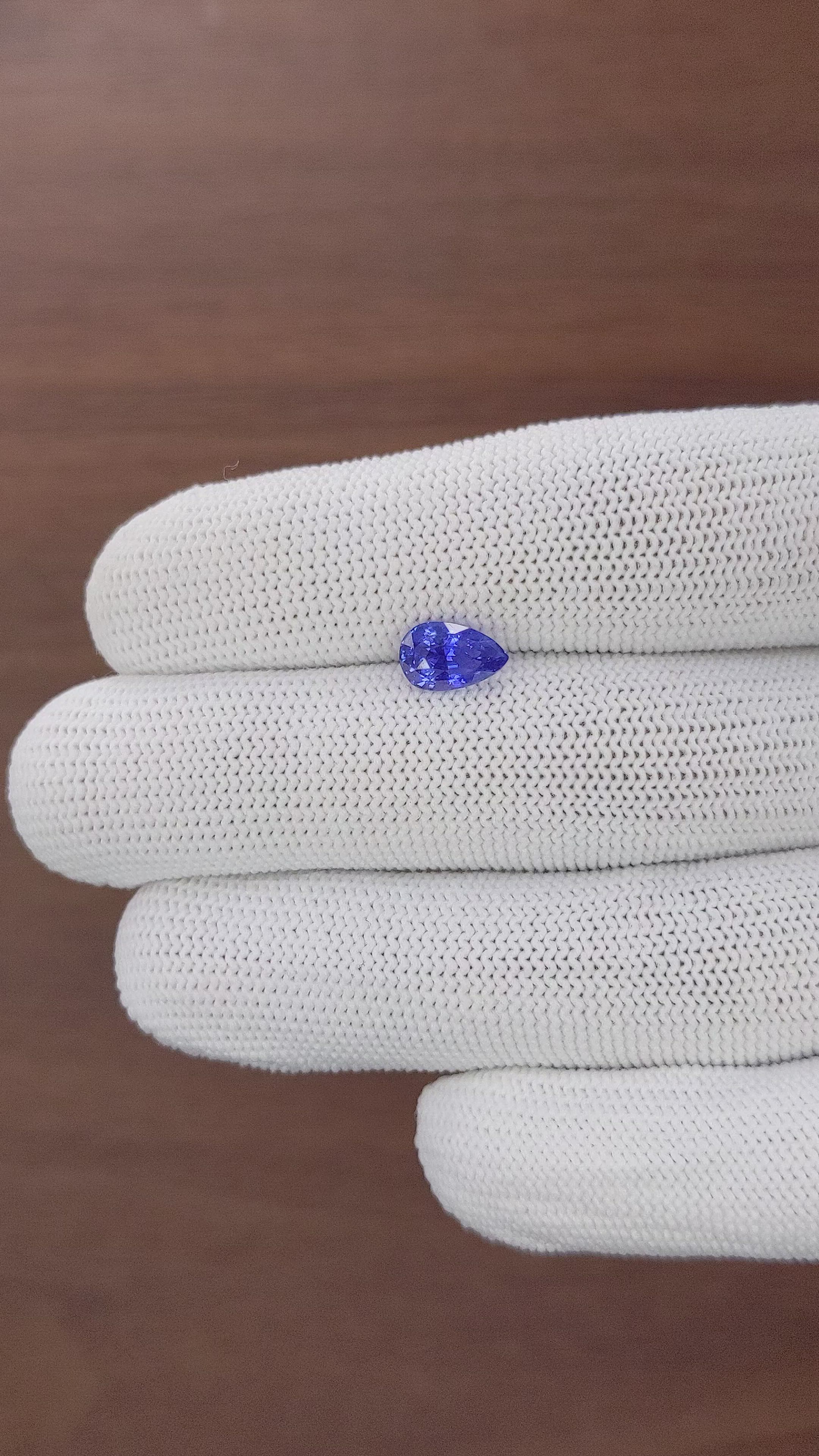 1.71 Ct. Blue Sapphire from Tanzania Size Video