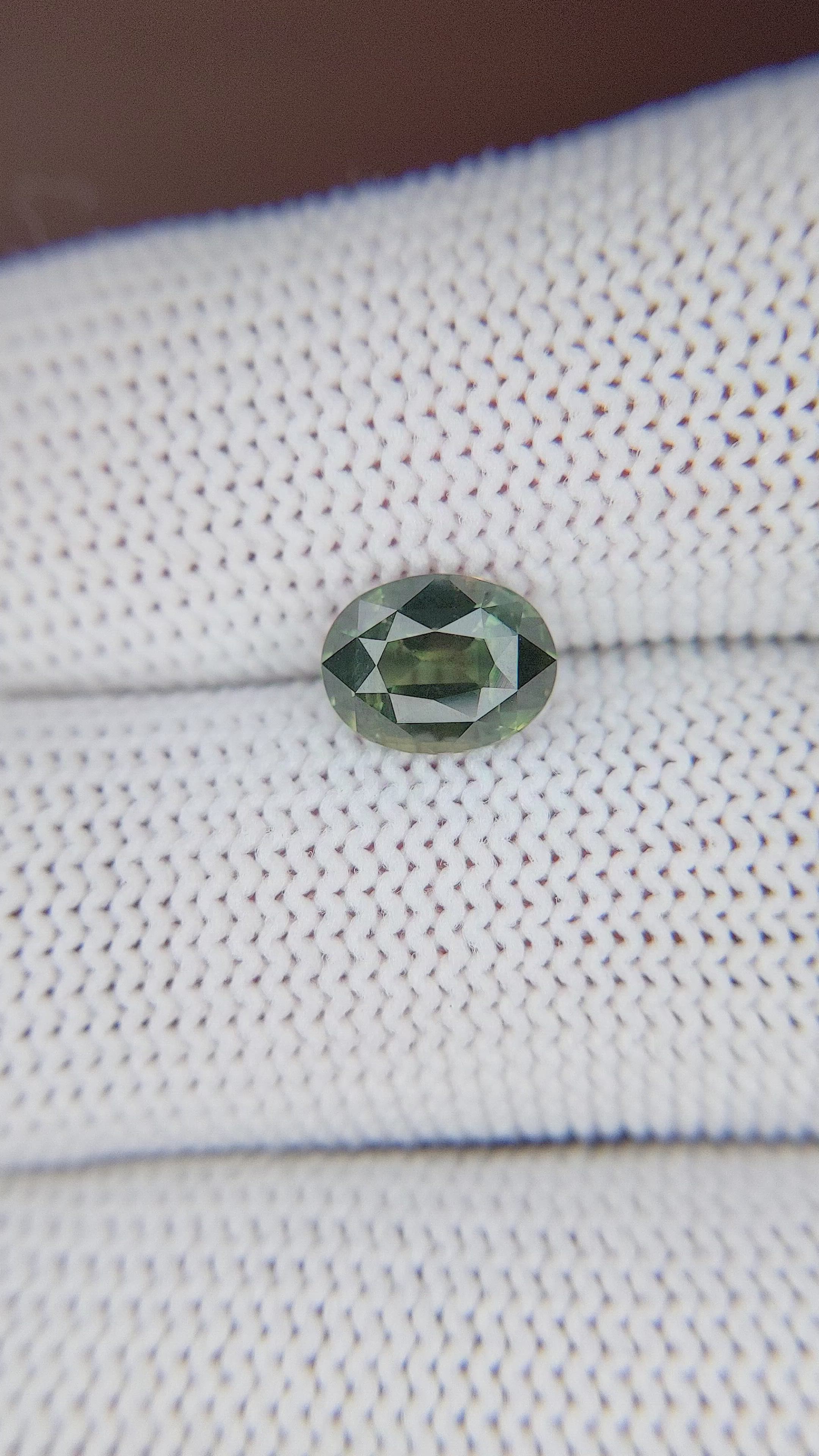 1.80 Ct. Bluish Green Sapphire from Tanzania Size Video