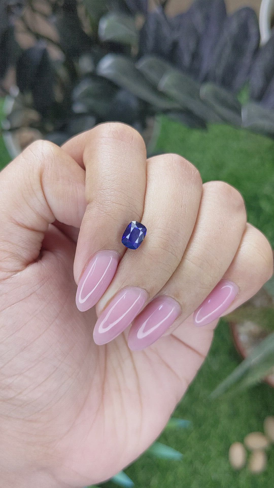 1.33 Ct. Blue Sapphire from Tanzania Size Video