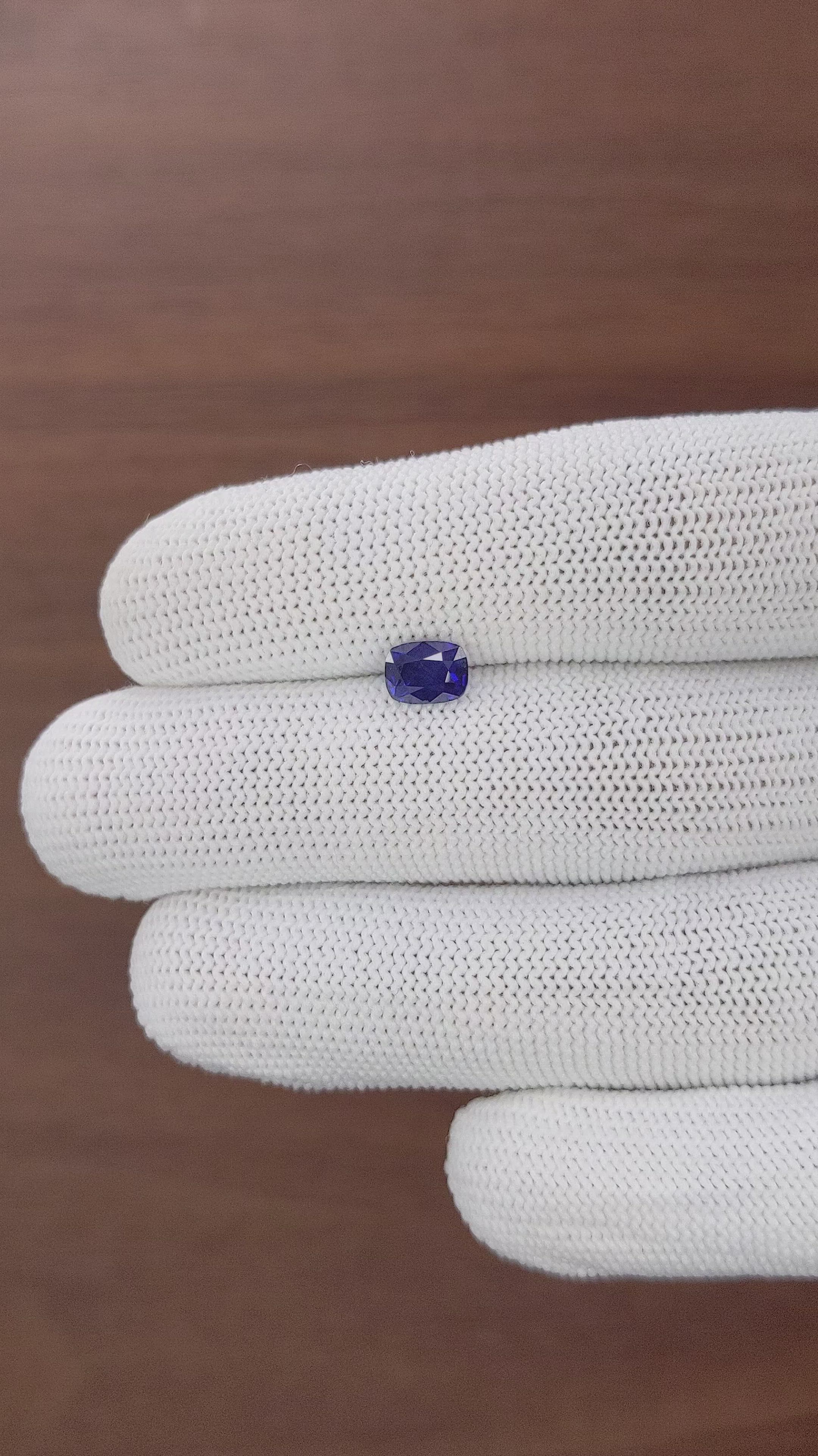1.33 Ct. Blue Sapphire from Tanzania Size Video