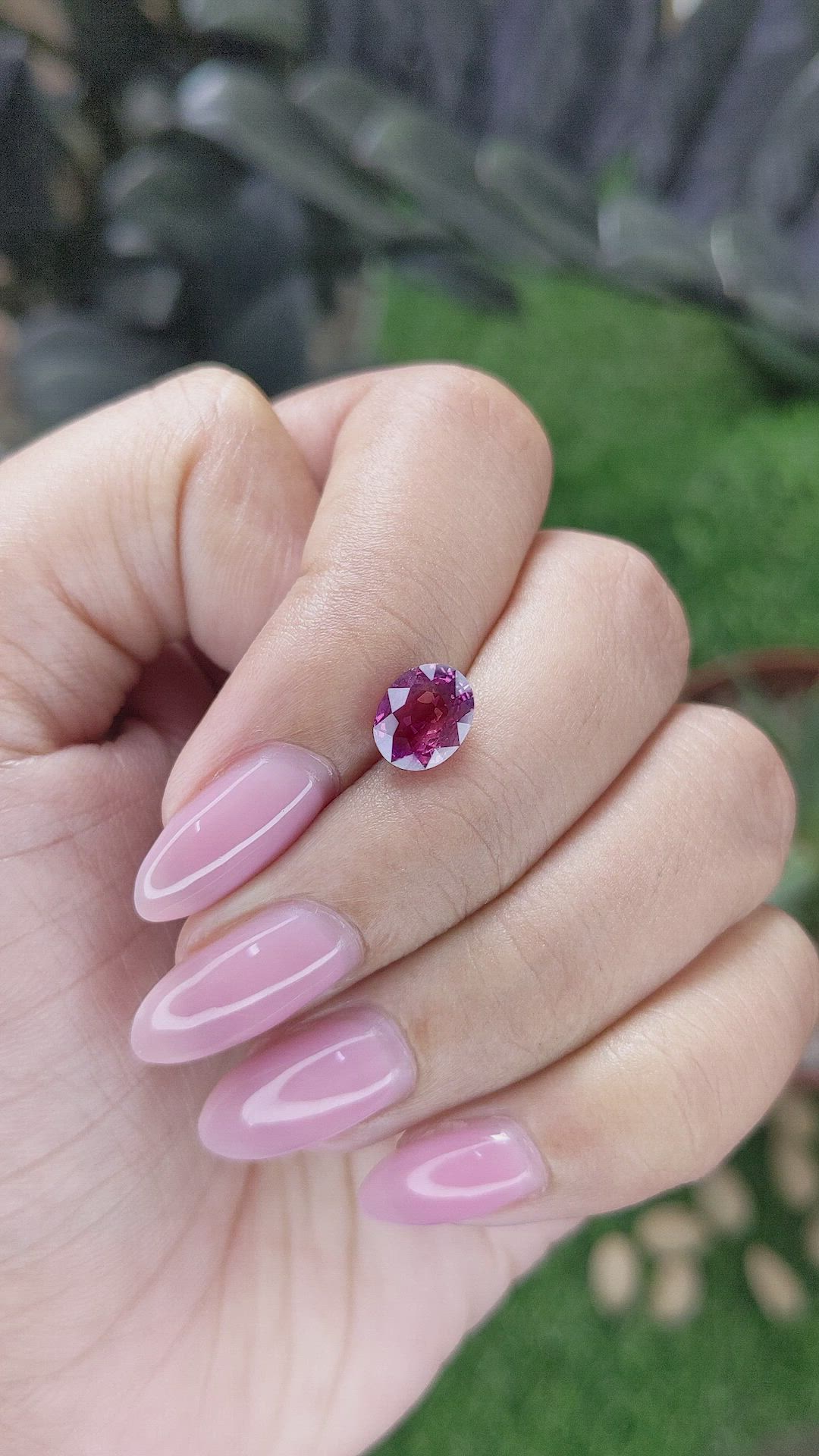 2.03 Ct. Purplish Pink Sapphire from Tanzania Size Video