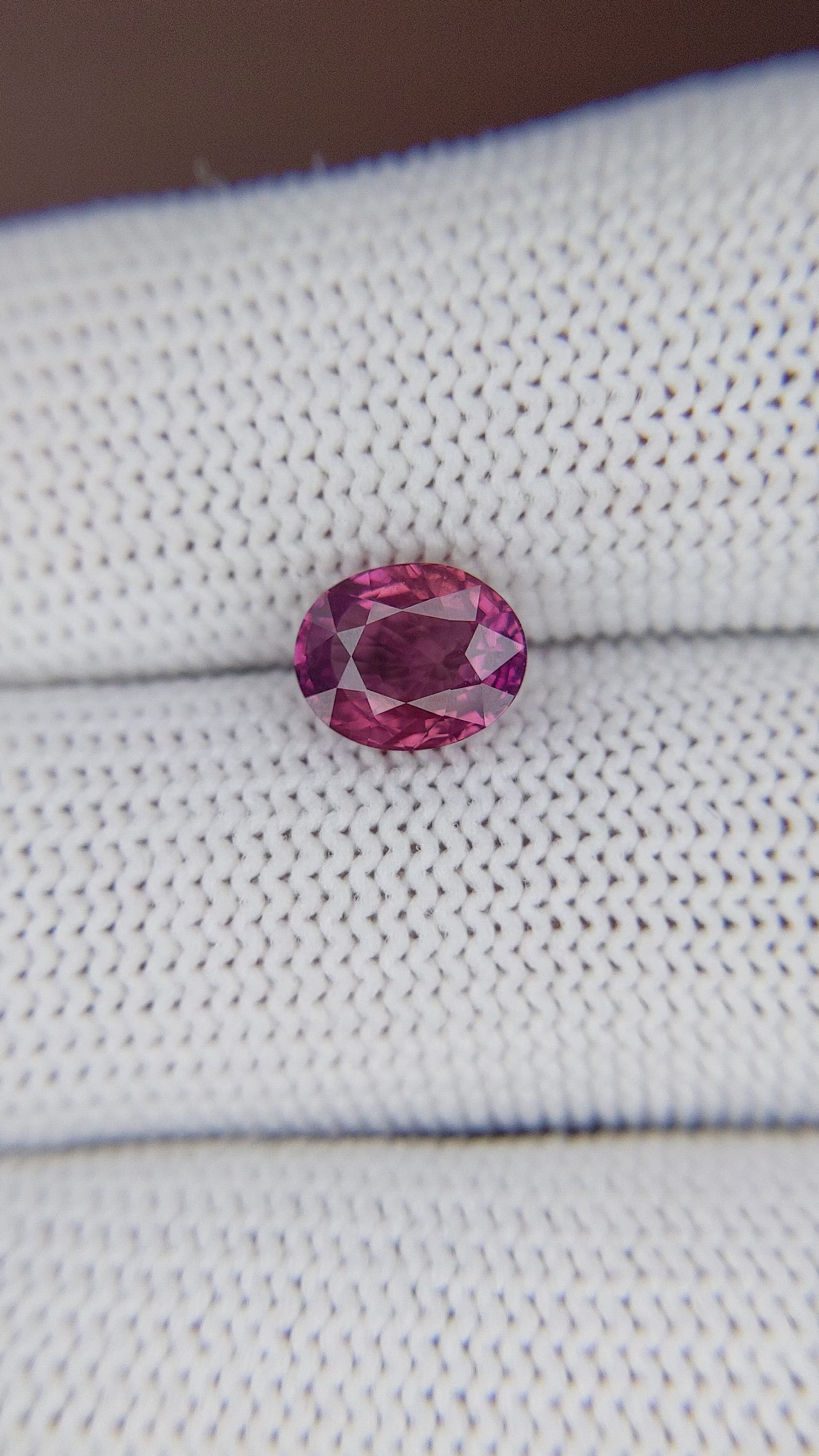 2.03 Ct. Purplish Pink Sapphire from Tanzania Size Video