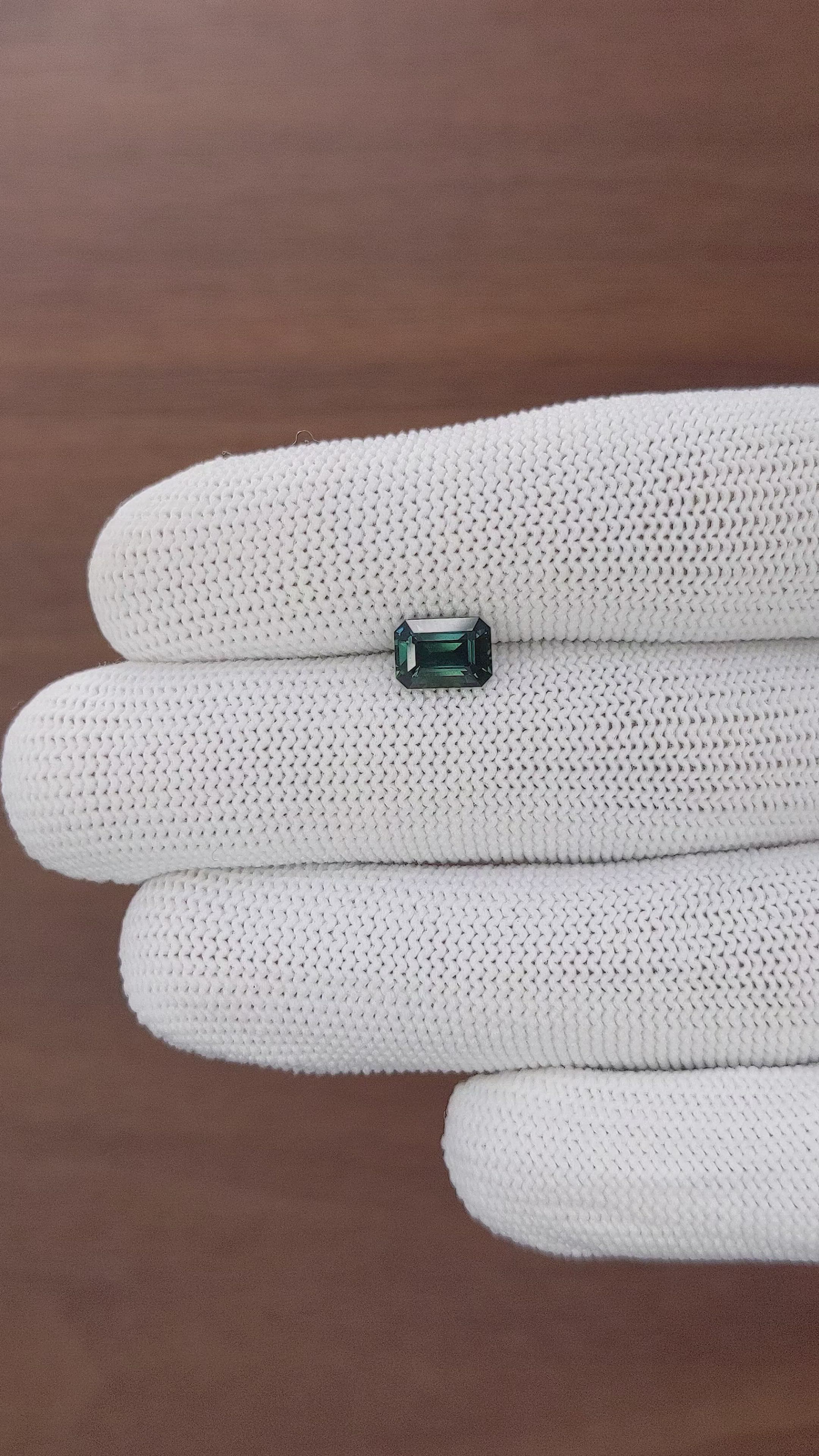 1.65 Ct. Bluish Green Sapphire from Tanzania Size Video
