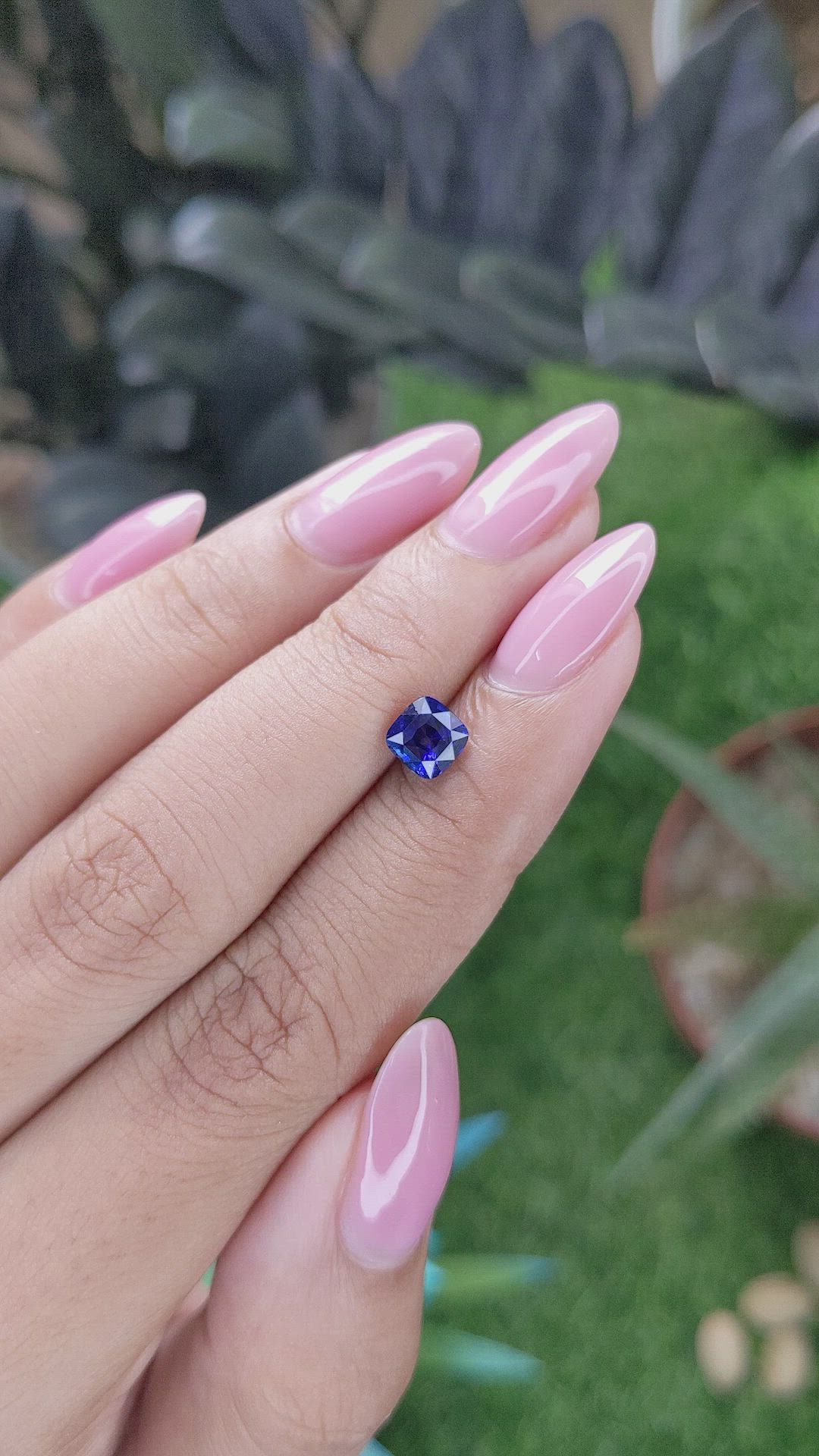 1.04 Ct. Blue Sapphire from Madagascar Size Video