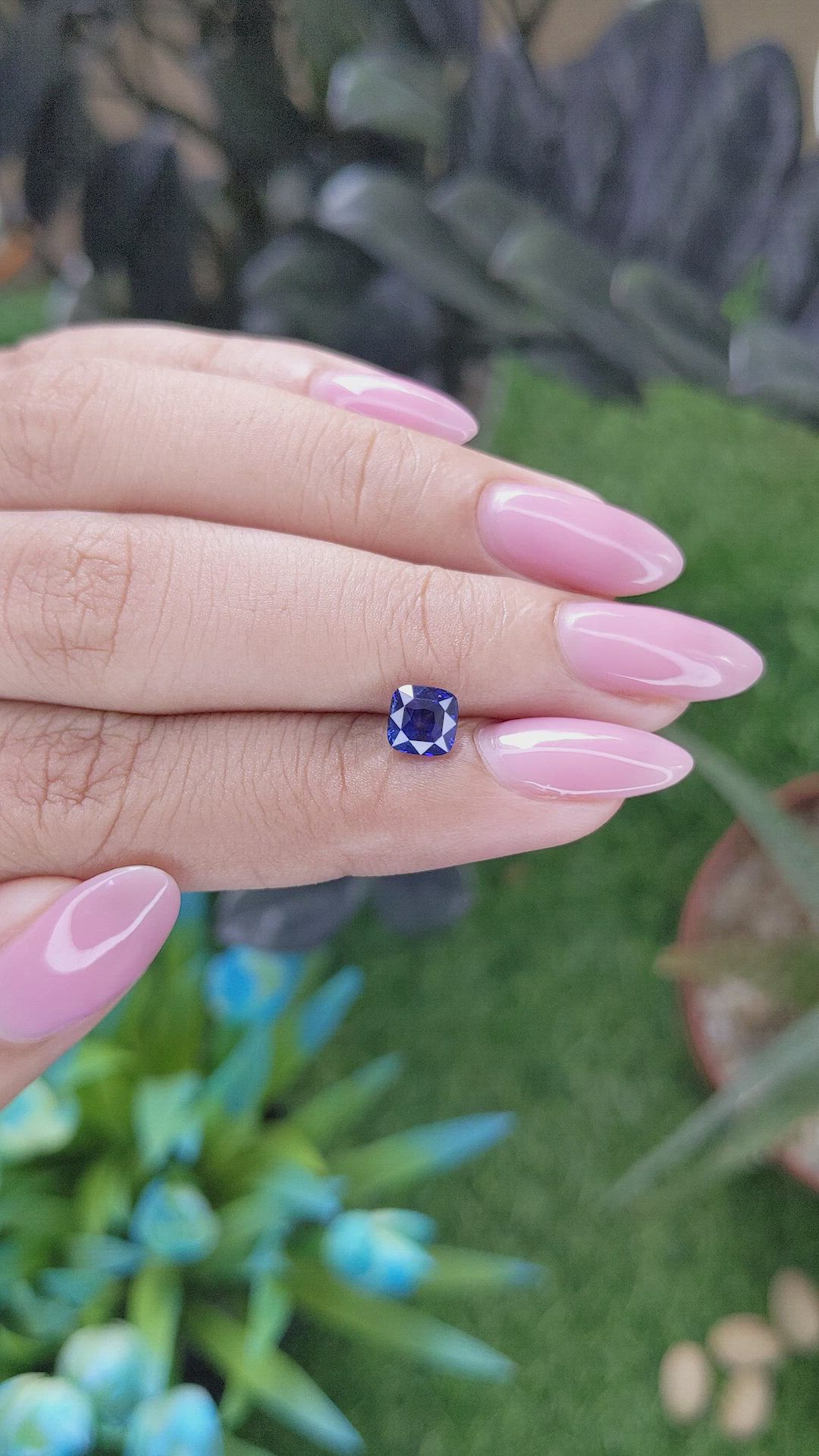 1.04 Ct. Blue Sapphire from Madagascar Size Video