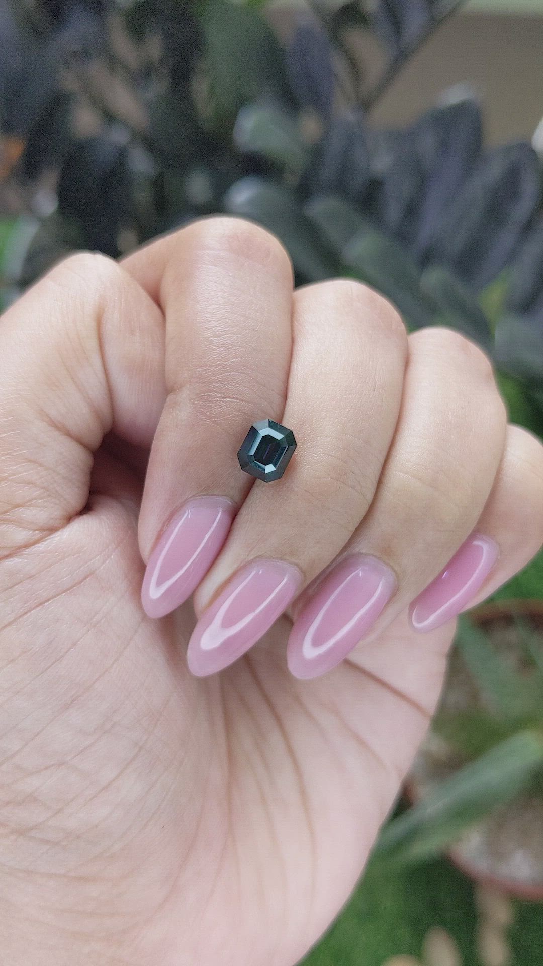 1.77 Ct. Bluish Green Sapphire from Tanzania Size Video