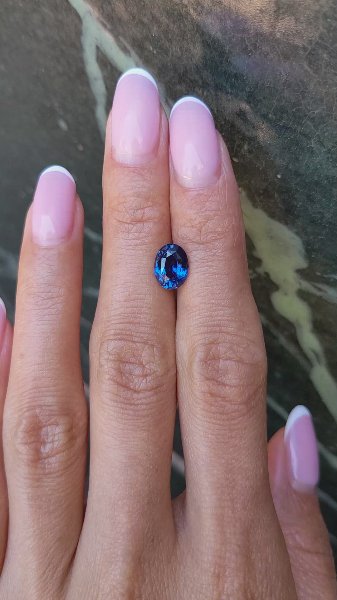 2.01 Ct. Blue Sapphire from Ceylon (Sri Lanka) Size Video