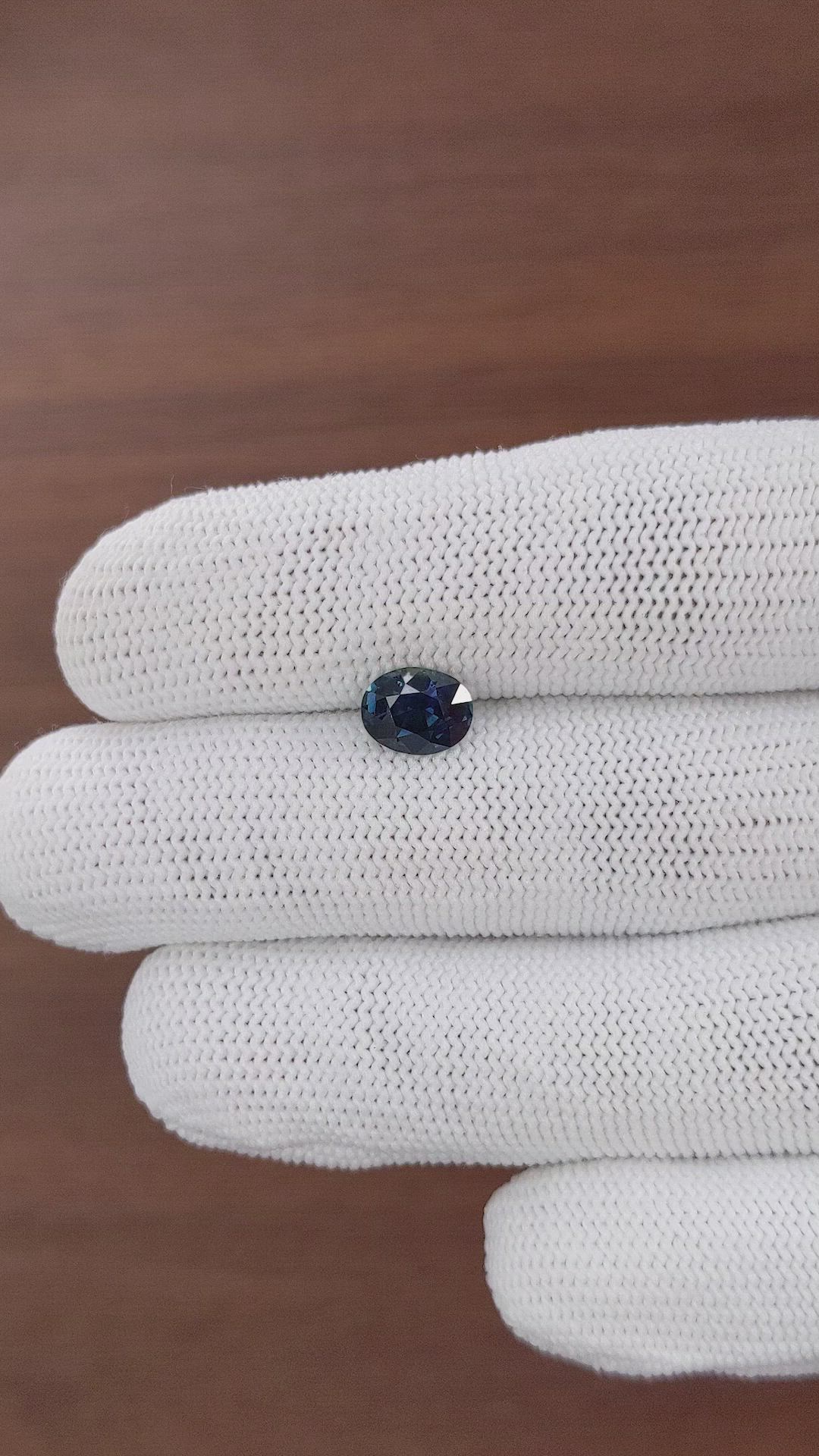 1.59 Ct. Greenish Blue Sapphire from Australia Size Video