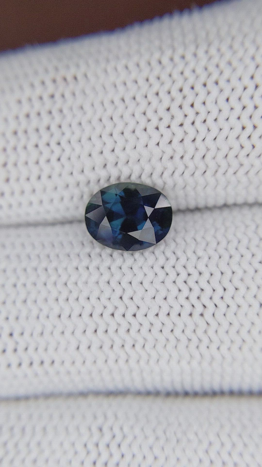 1.59 Ct. Greenish Blue Sapphire from Australia Size Video