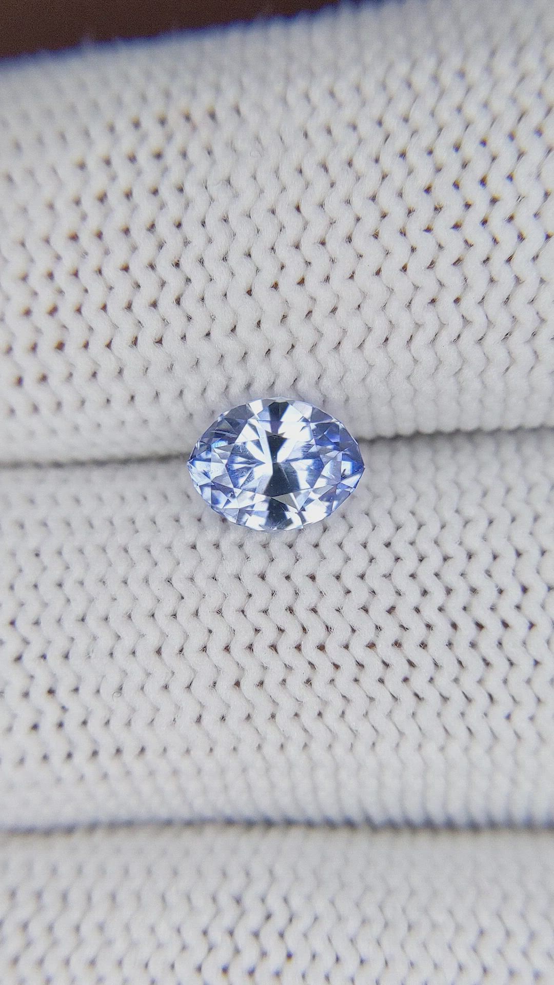 1.25 Ct. Blue Sapphire from Ceylon (Sri Lanka) Size Video