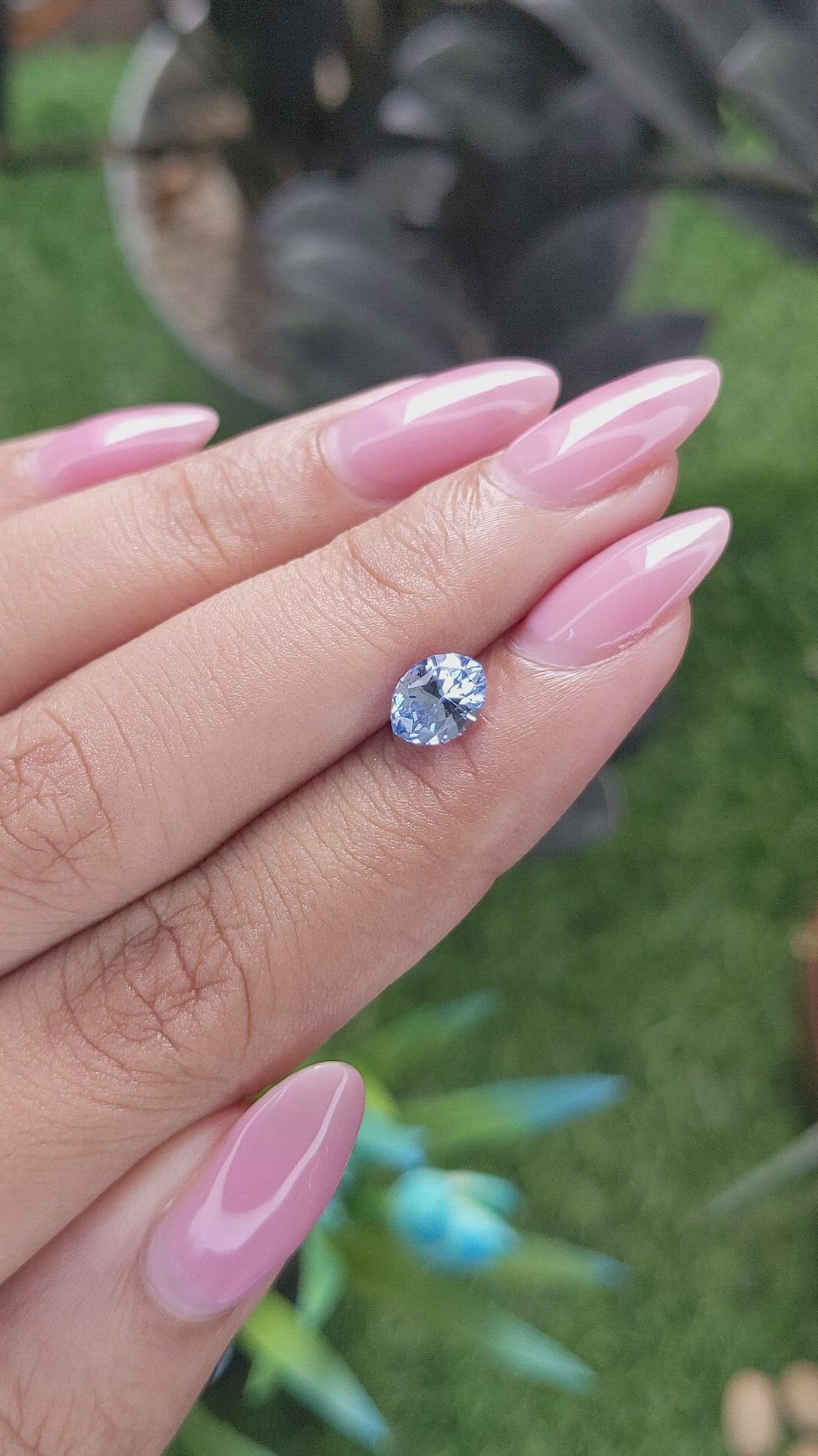 1.25 Ct. Blue Sapphire from Ceylon (Sri Lanka) Size Video