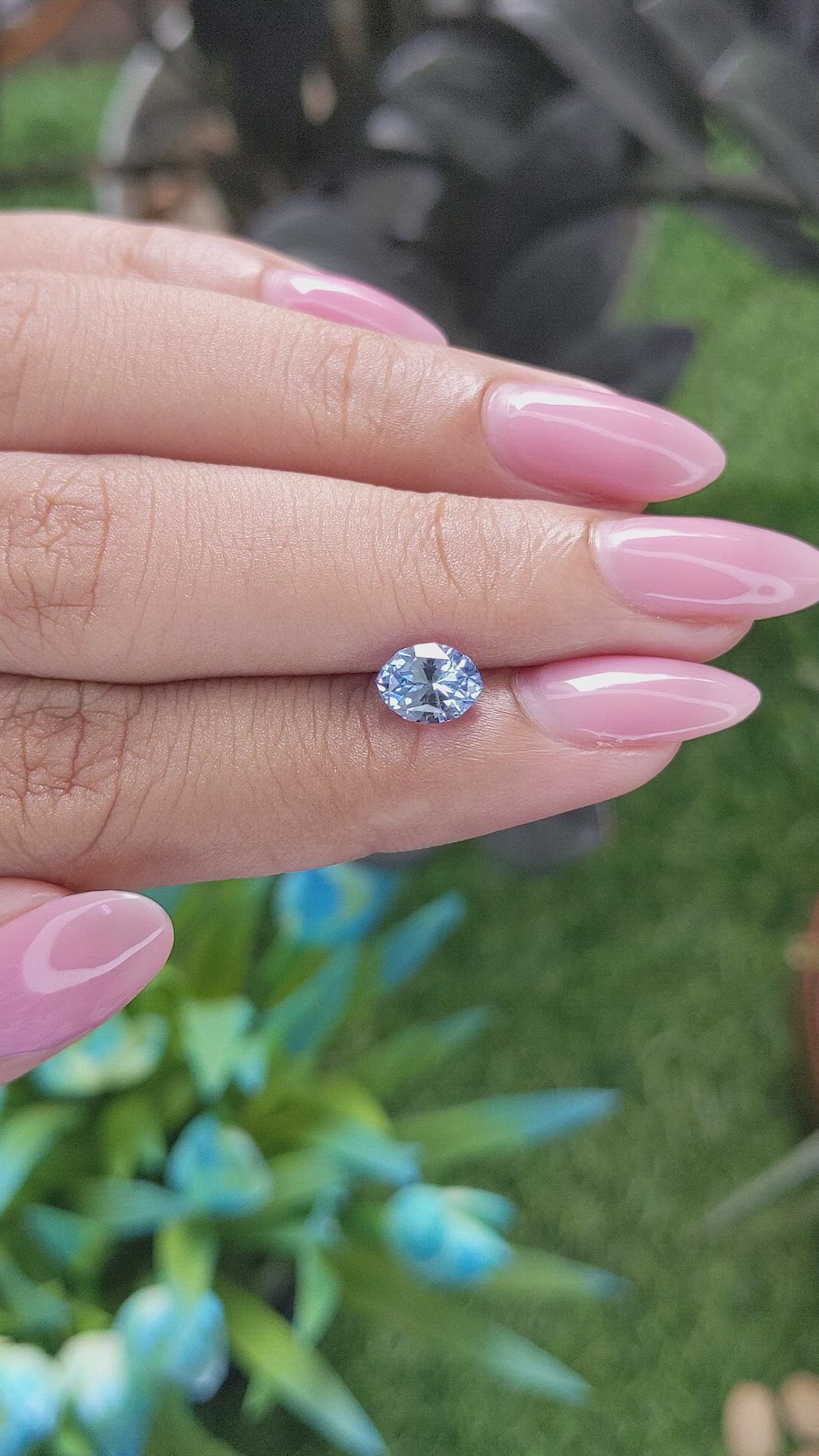 1.25 Ct. Blue Sapphire from Ceylon (Sri Lanka) Size Video