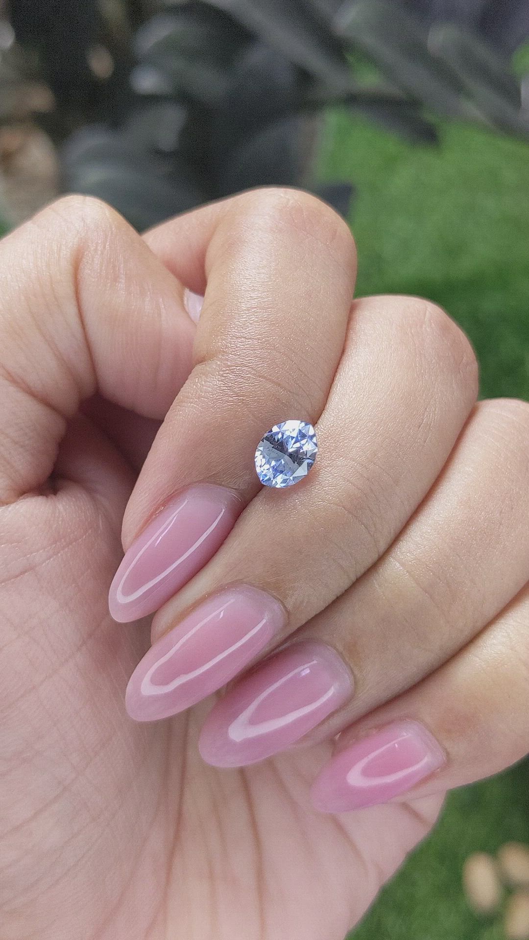 1.25 Ct. Blue Sapphire from Ceylon (Sri Lanka) Size Video