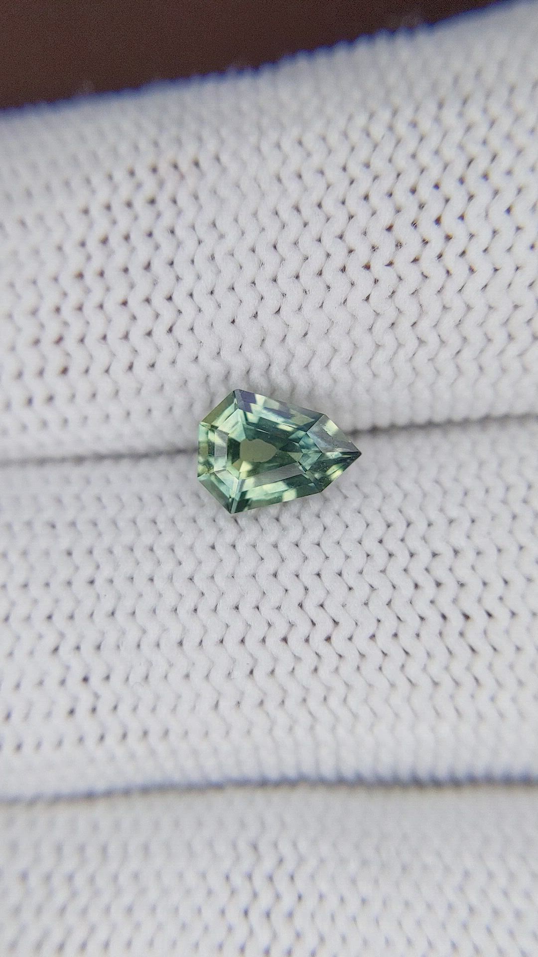1.11 Ct. Bluish Green Sapphire from Madagascar Size Video