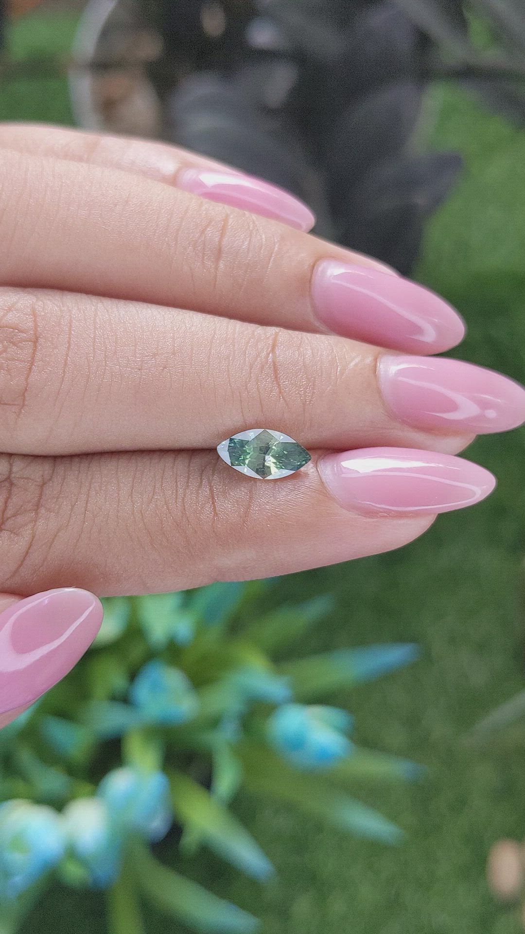 1.04 Ct. Yellowish Green Sapphire from Madagascar Size Video