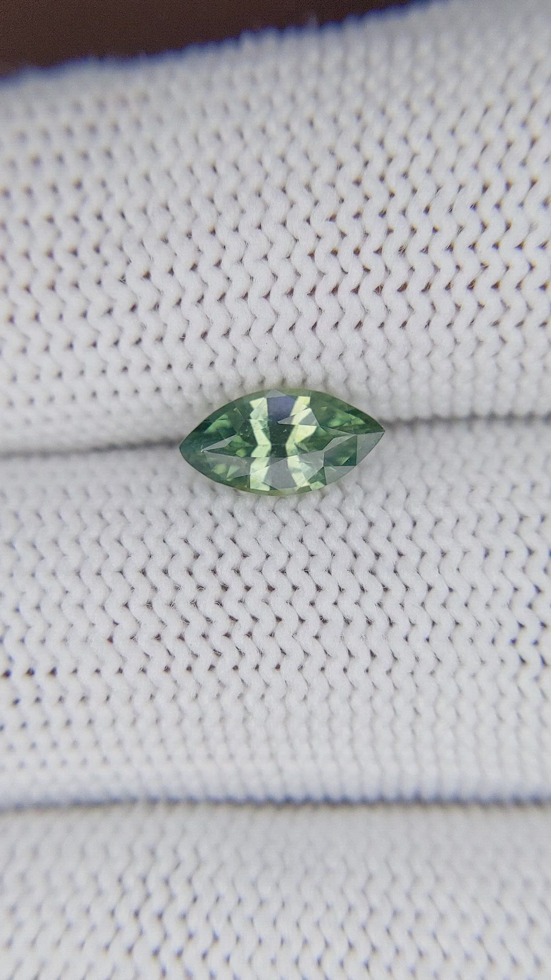 1.04 Ct. Yellowish Green Sapphire from Madagascar Size Video