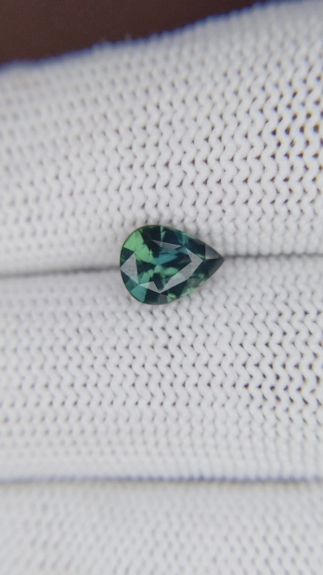 1.51 Ct. Bluish Green Sapphire from Madagascar Size Video