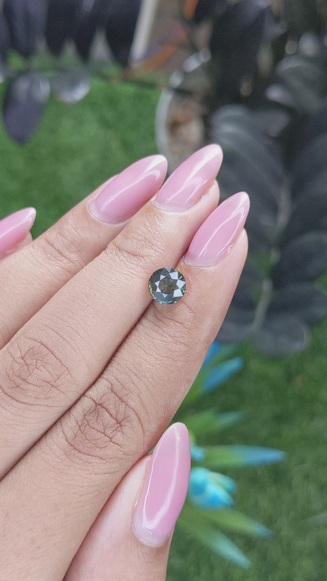 1.60 Ct. Yellowish Green Sapphire from Australia Size Video