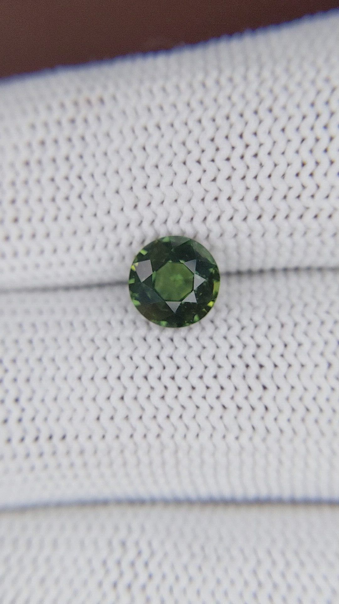 1.55 Ct. Yellowish Green Sapphire from Australia Size Video