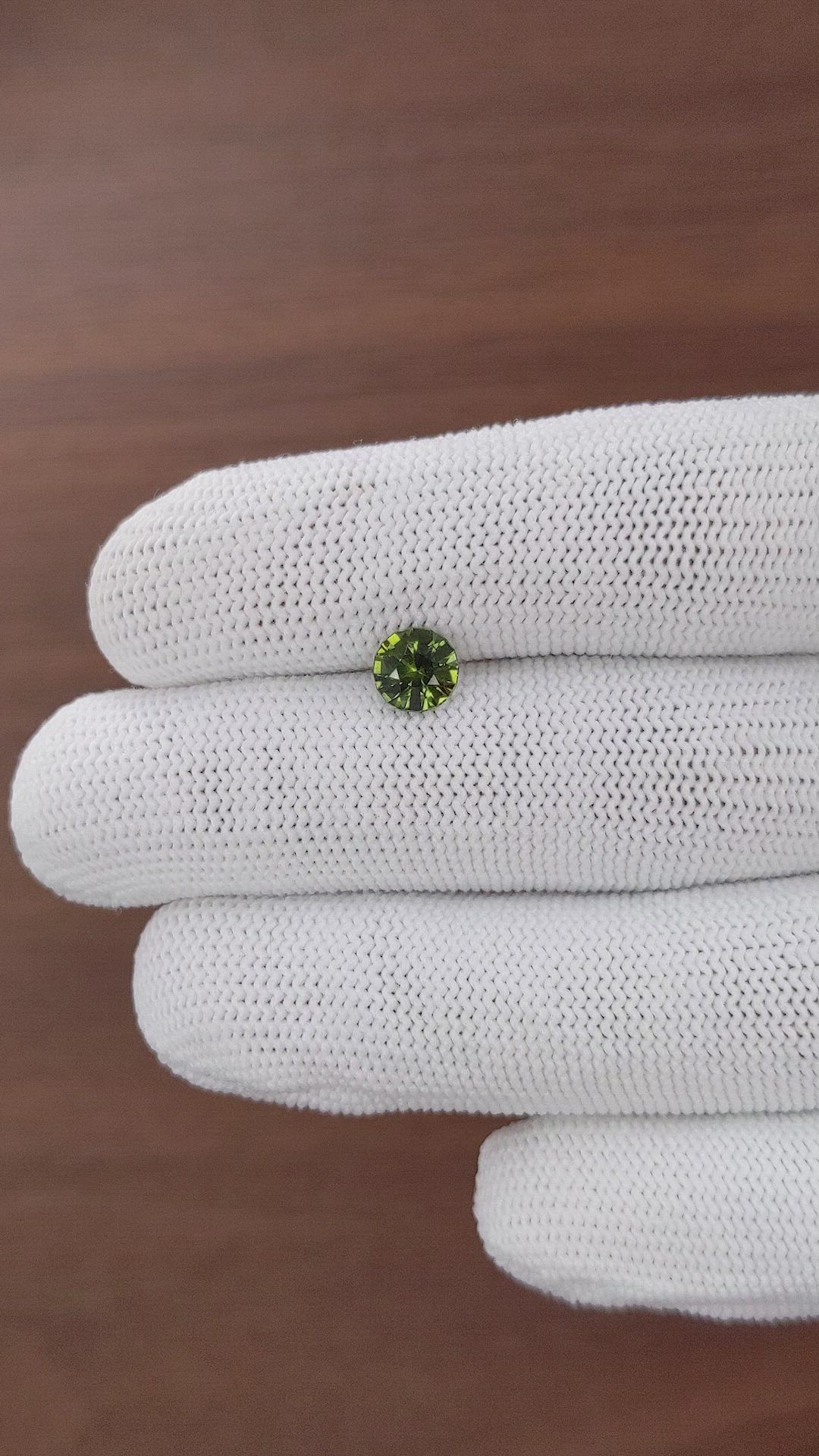 1.19 Ct. Yellowish Green Sapphire from Australia Size Video